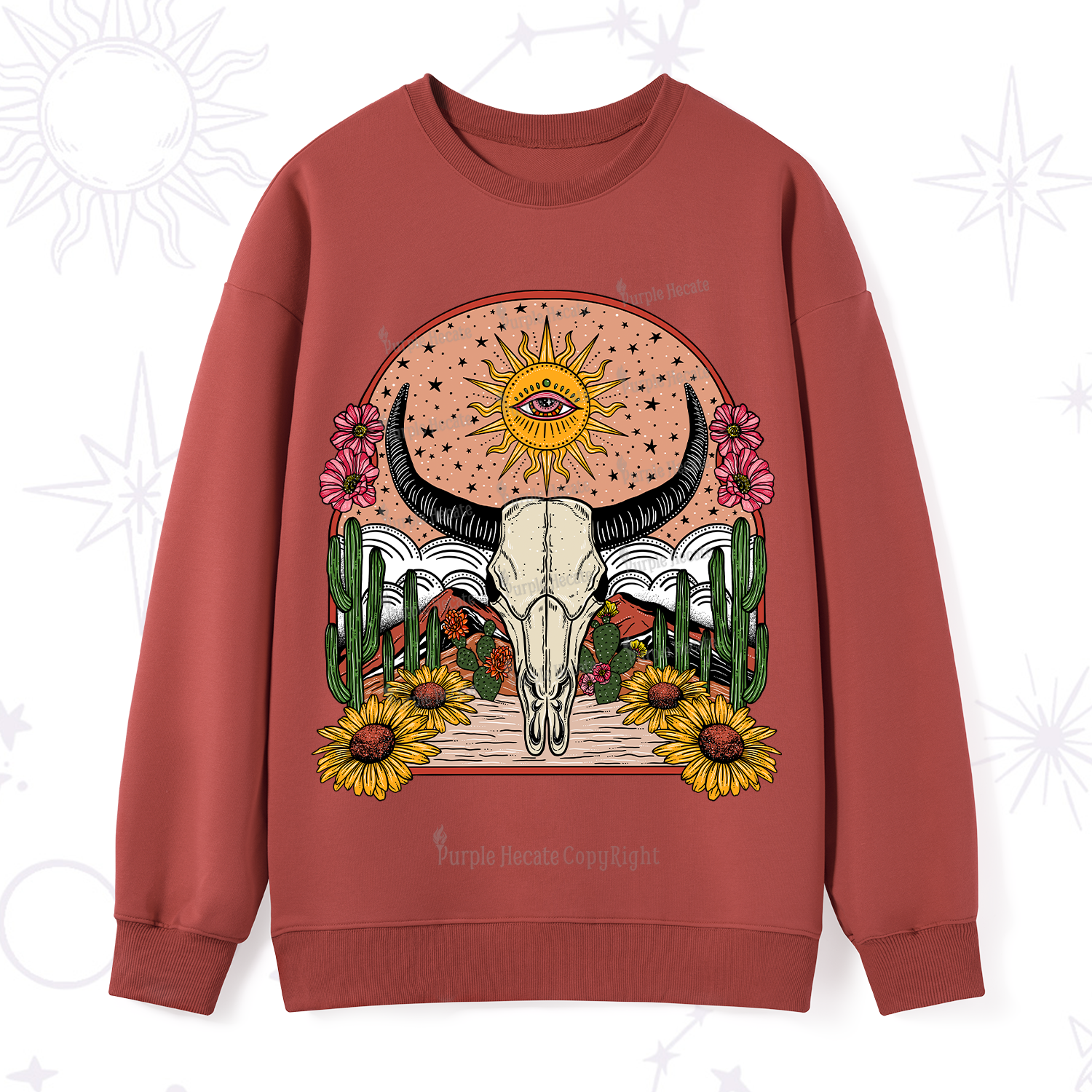 Purplehecate Desert Bloom Sweatshirt