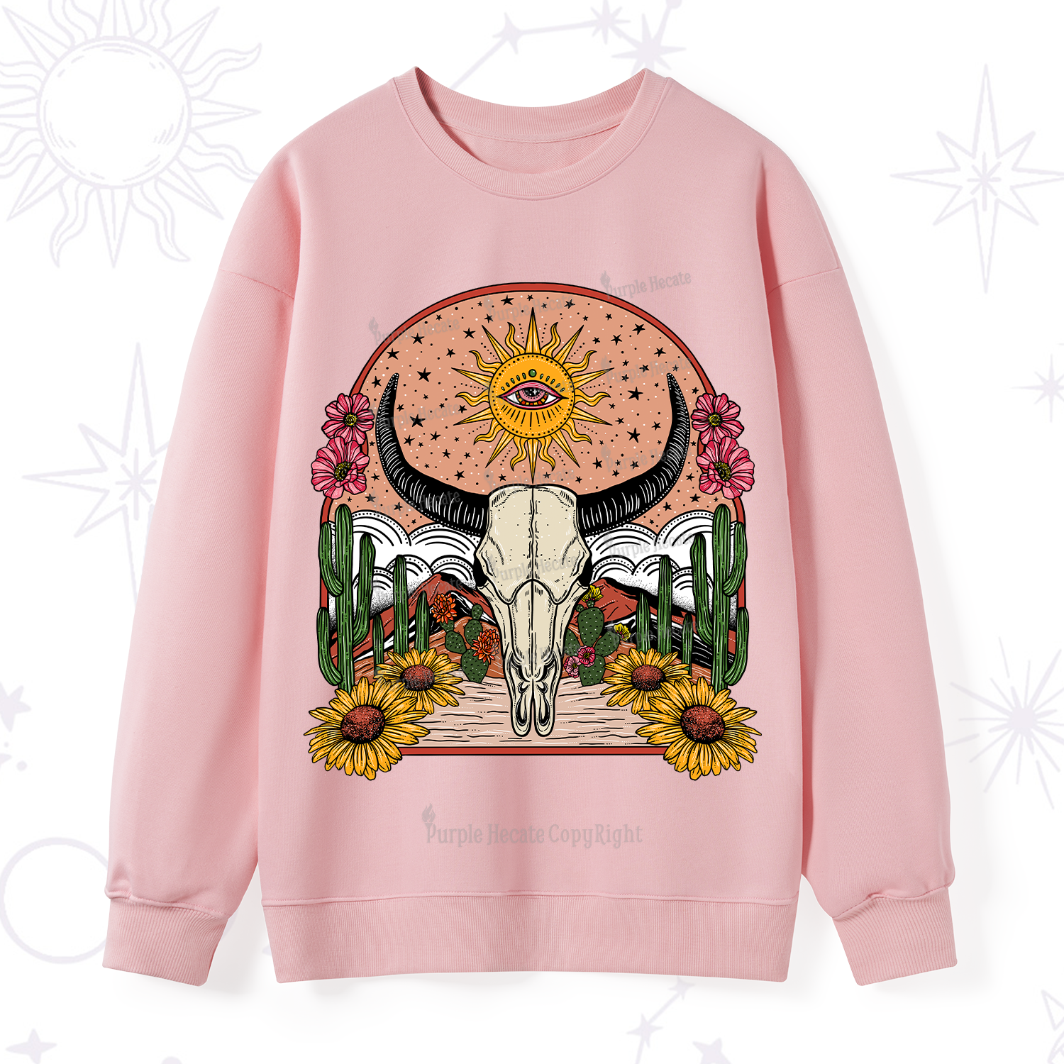 Purplehecate Desert Bloom Sweatshirt