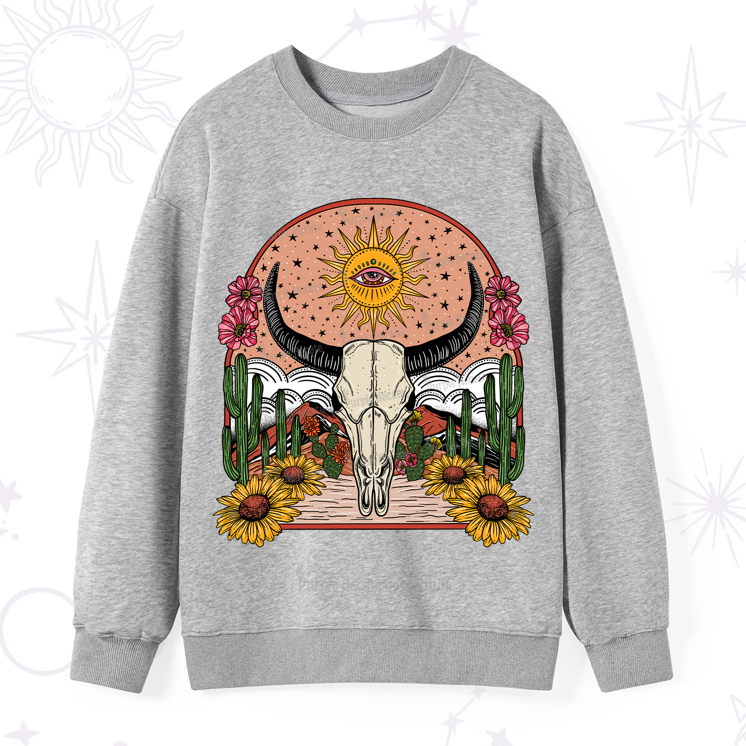 Purplehecate Desert Bloom Sweatshirt