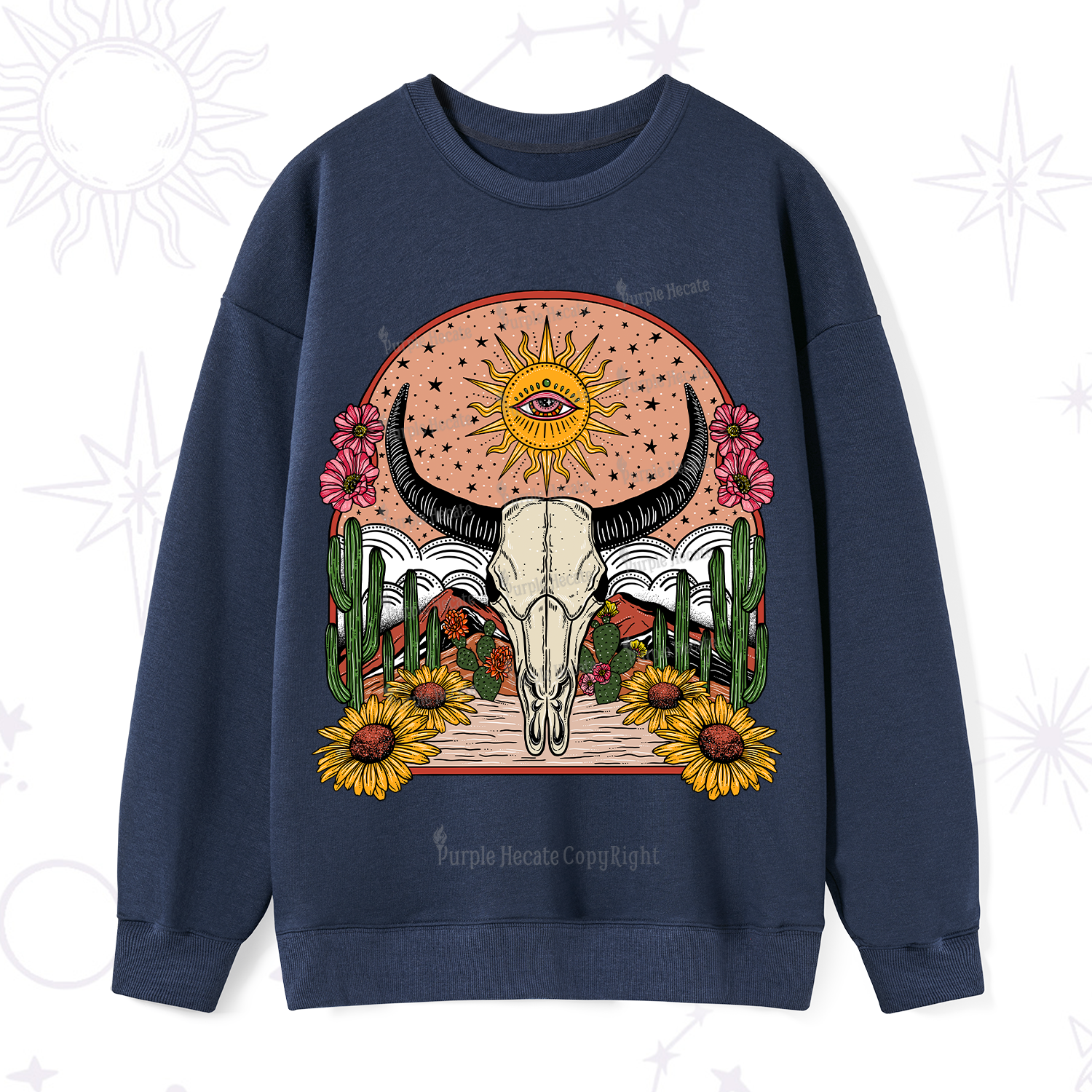Purplehecate Desert Bloom Sweatshirt
