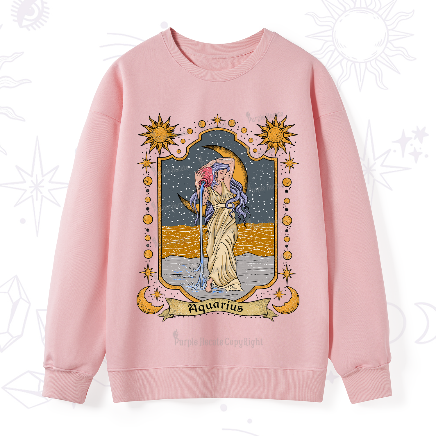 Purplehecate Aquarius Zodiac Sweatshirt