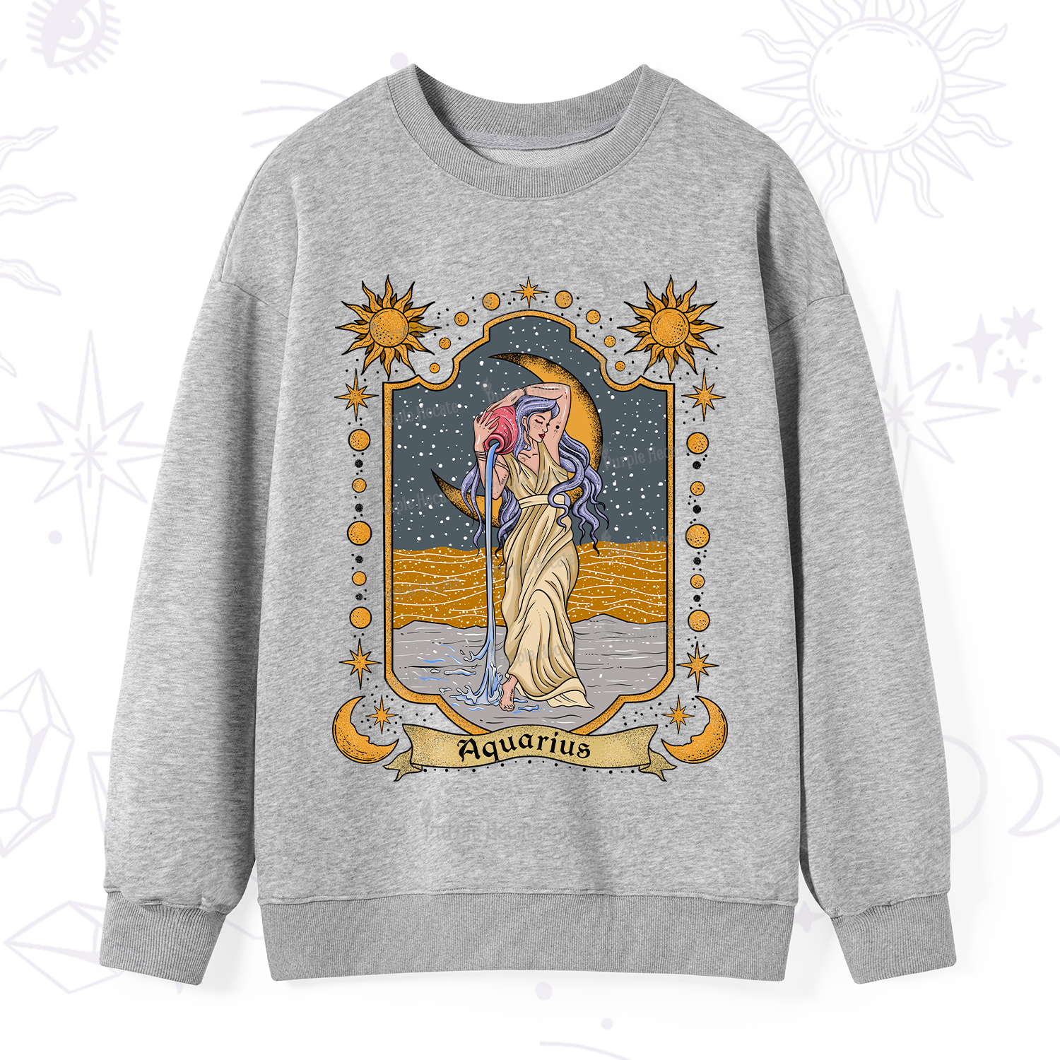 Purplehecate Aquarius Zodiac Sweatshirt