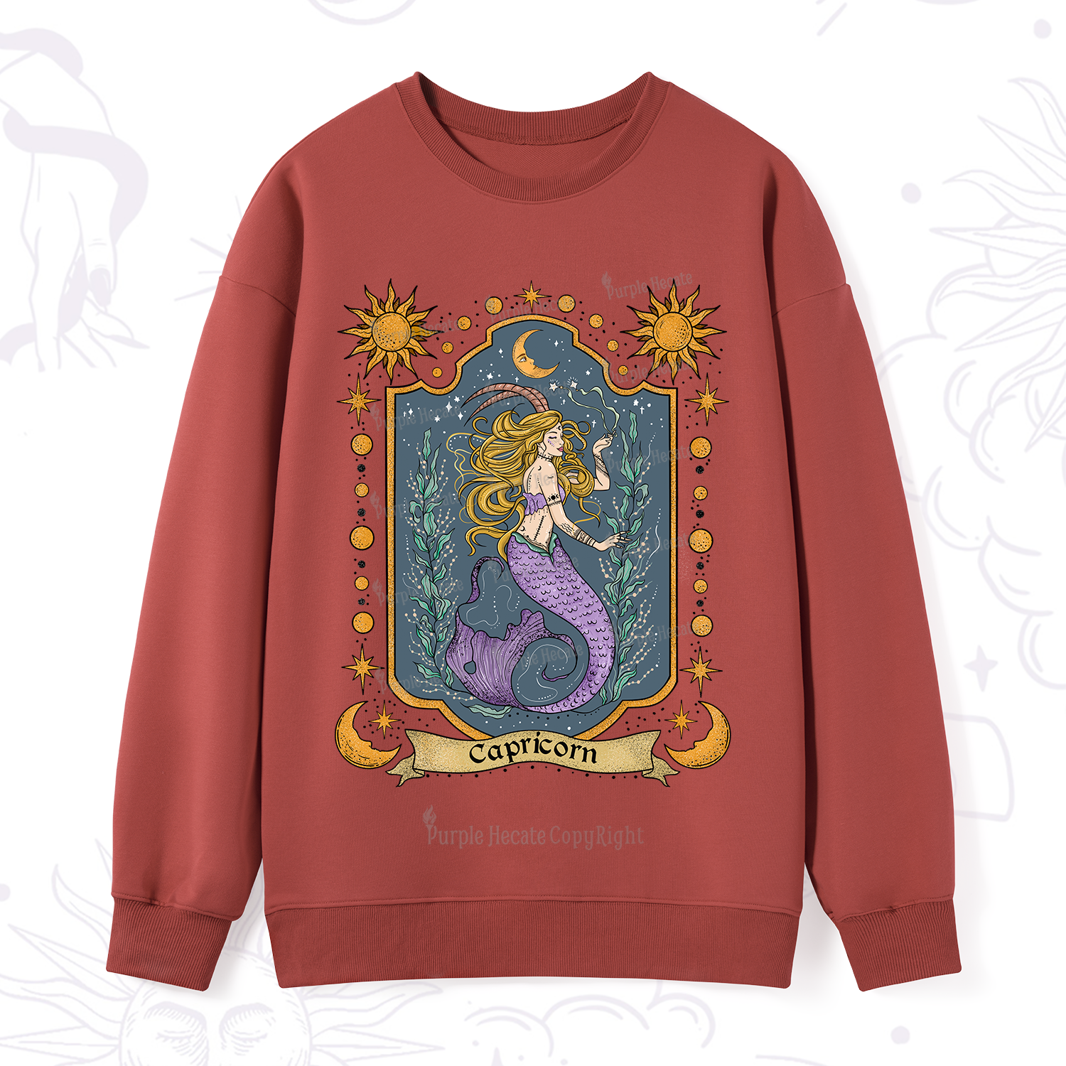 Purplehecate Capricorn Zodiac Sweatshirt