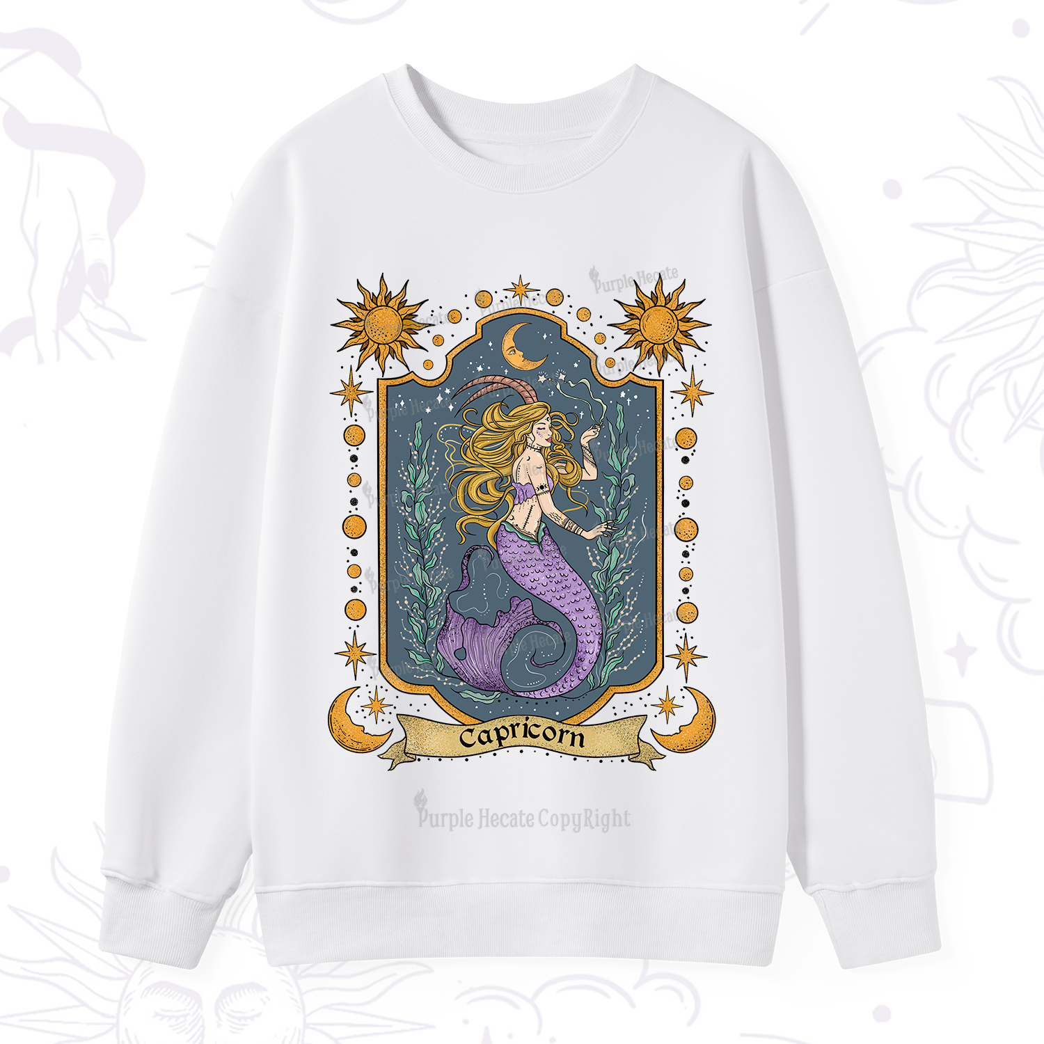 Purplehecate Capricorn Zodiac Sweatshirt