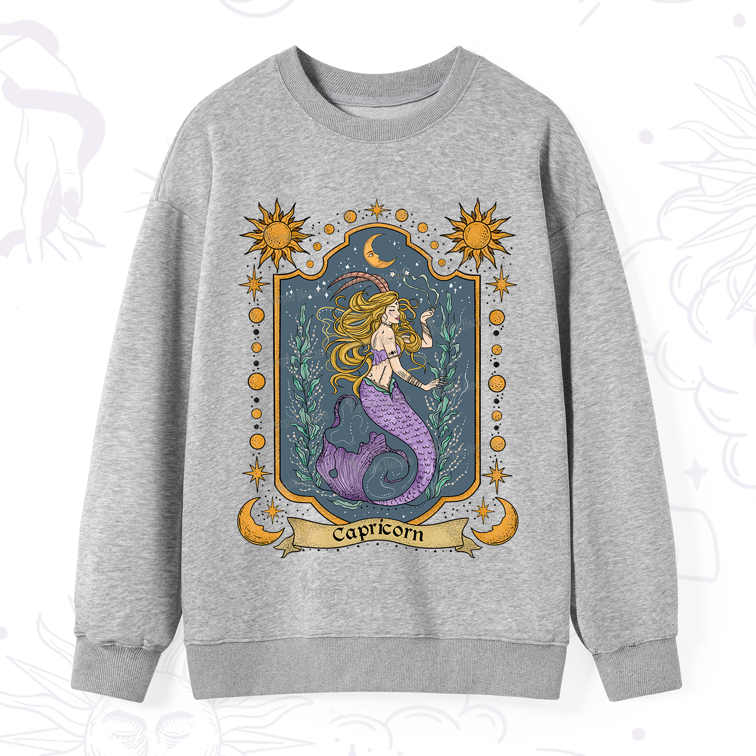 Purplehecate Capricorn Zodiac Sweatshirt