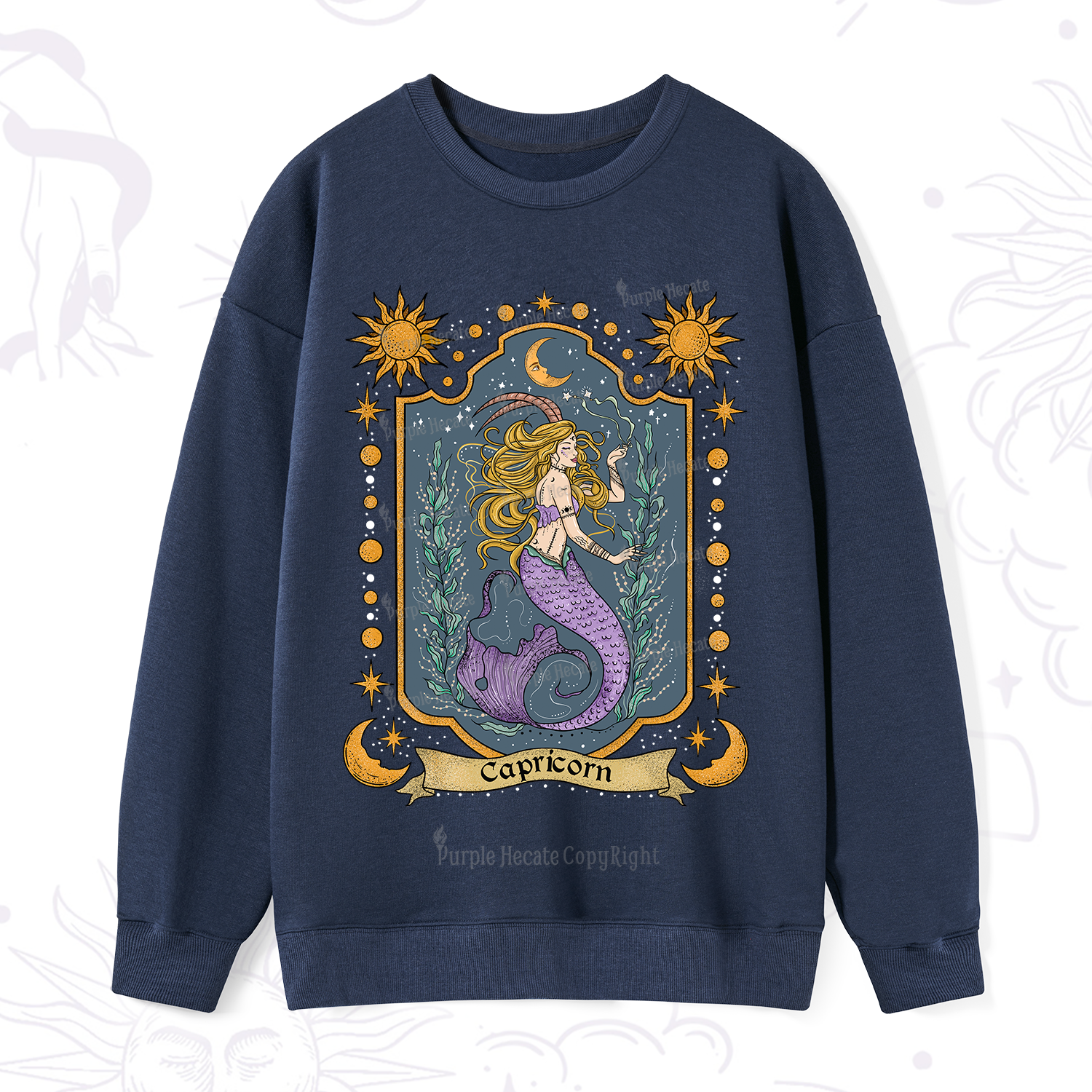 Purplehecate Capricorn Zodiac Sweatshirt