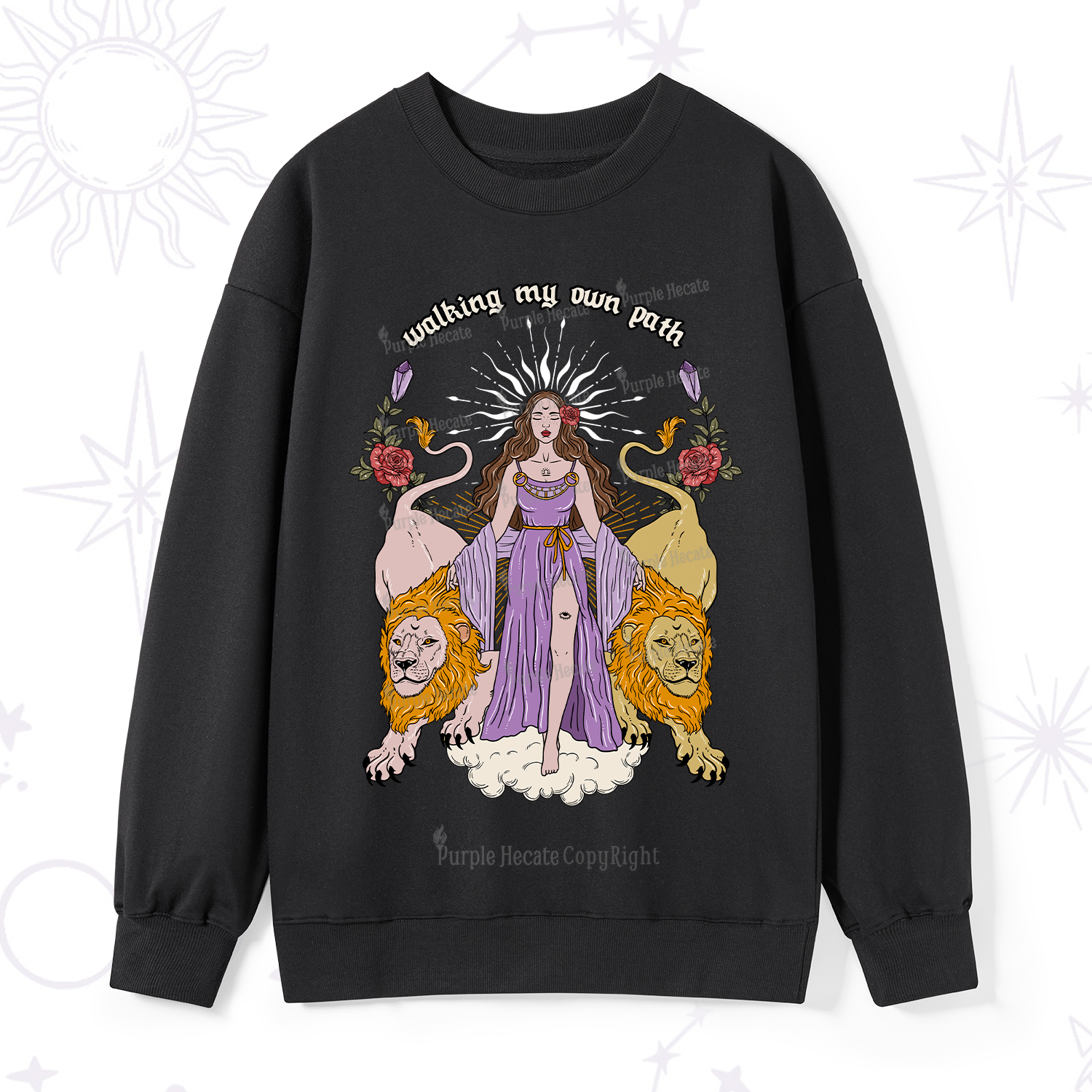 Purplehecate The Goddess Walking My Own Path Sweatshirt