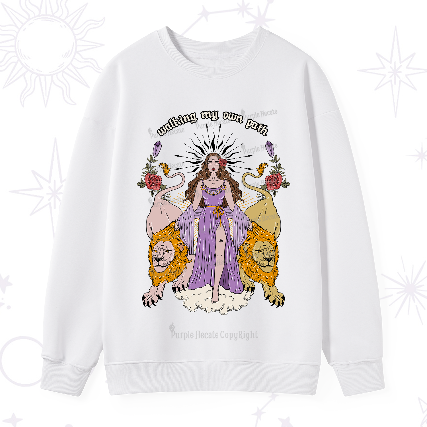 Purplehecate The Goddess Walking My Own Path Sweatshirt