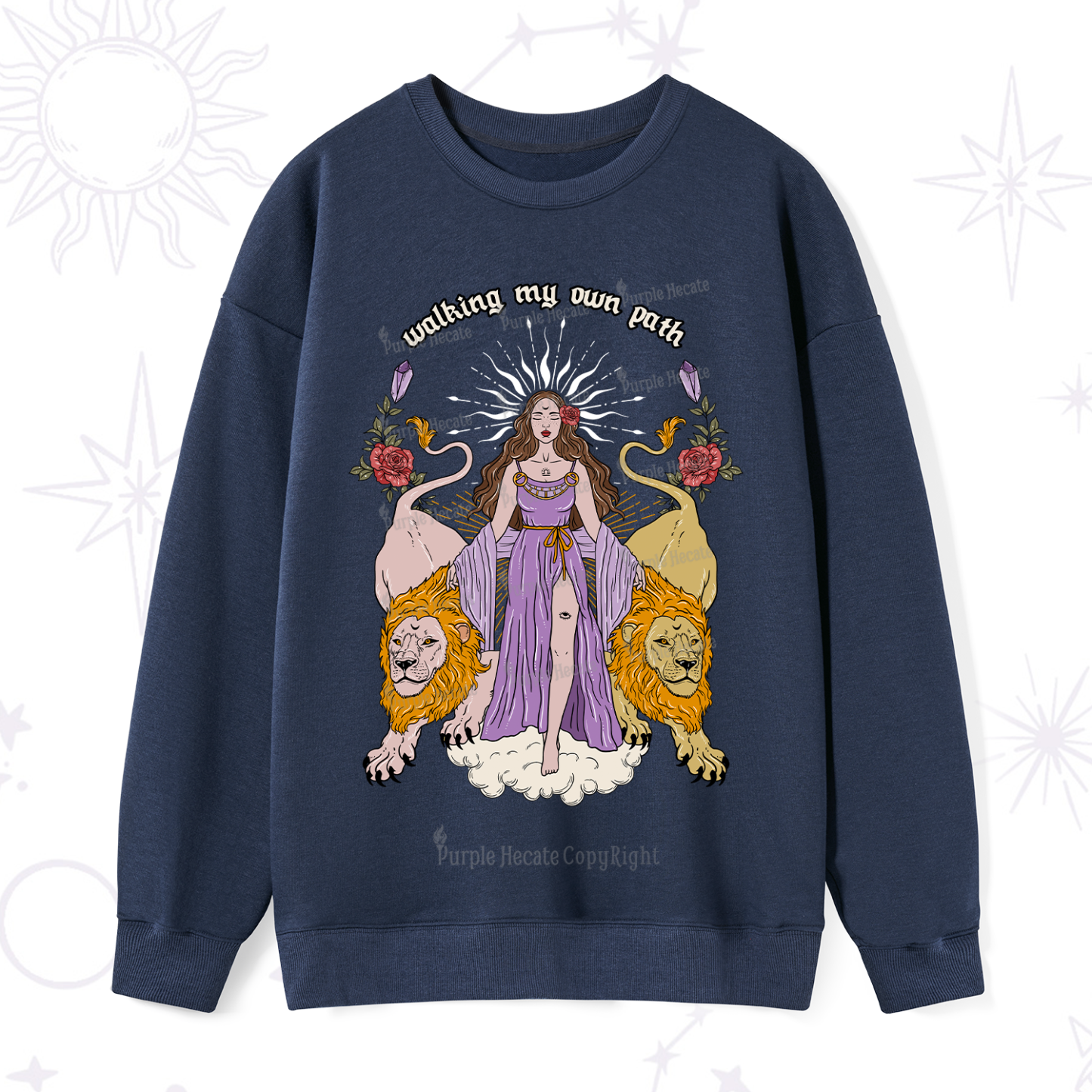 Purplehecate The Goddess Walking My Own Path Sweatshirt