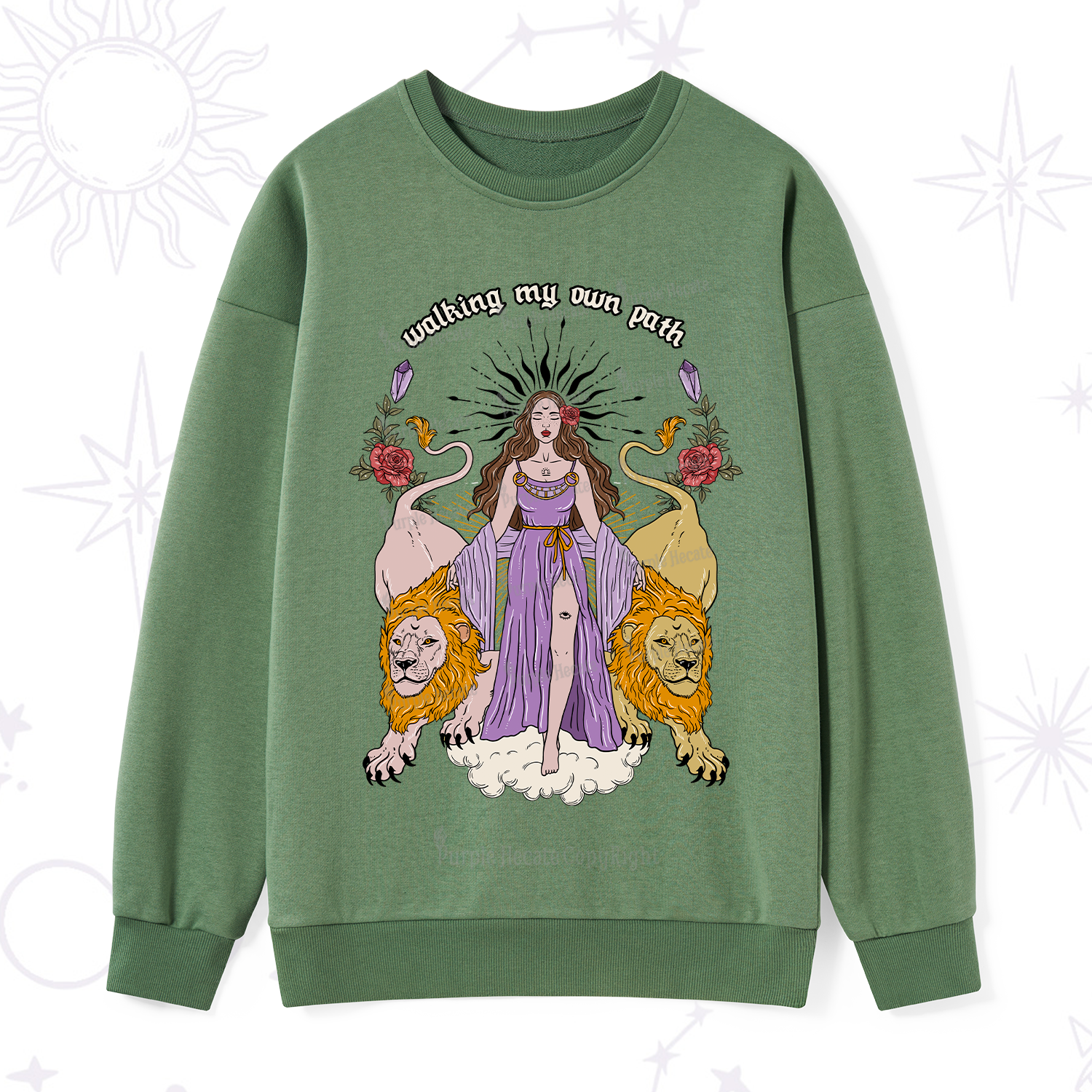 Purplehecate The Goddess Walking My Own Path Sweatshirt