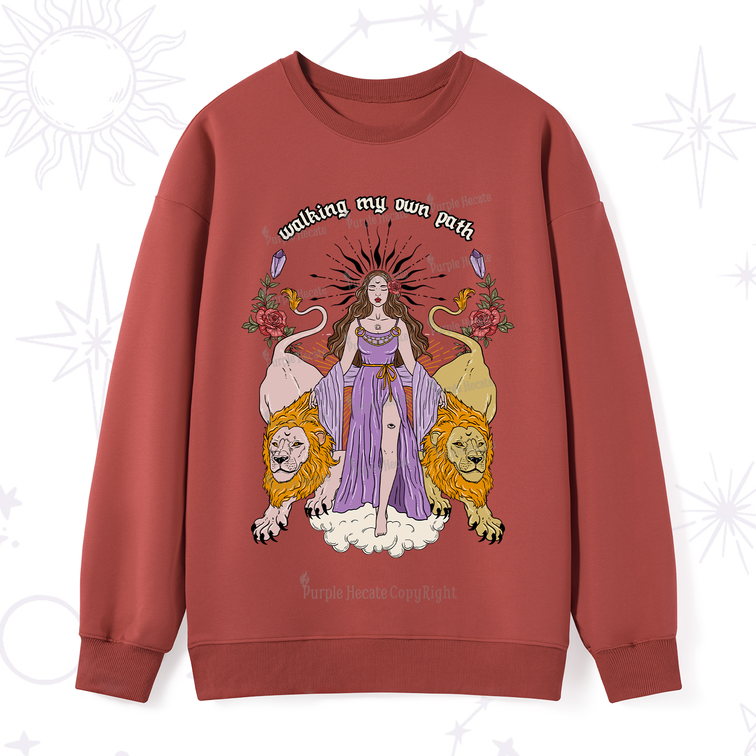 Purplehecate The Goddess Walking My Own Path Sweatshirt