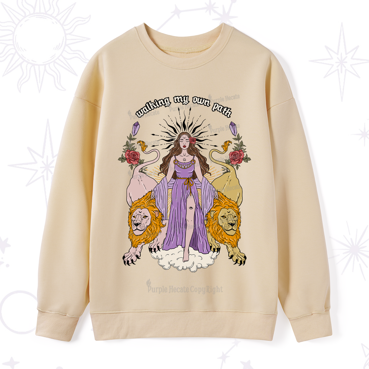 Purplehecate The Goddess Walking My Own Path Sweatshirt