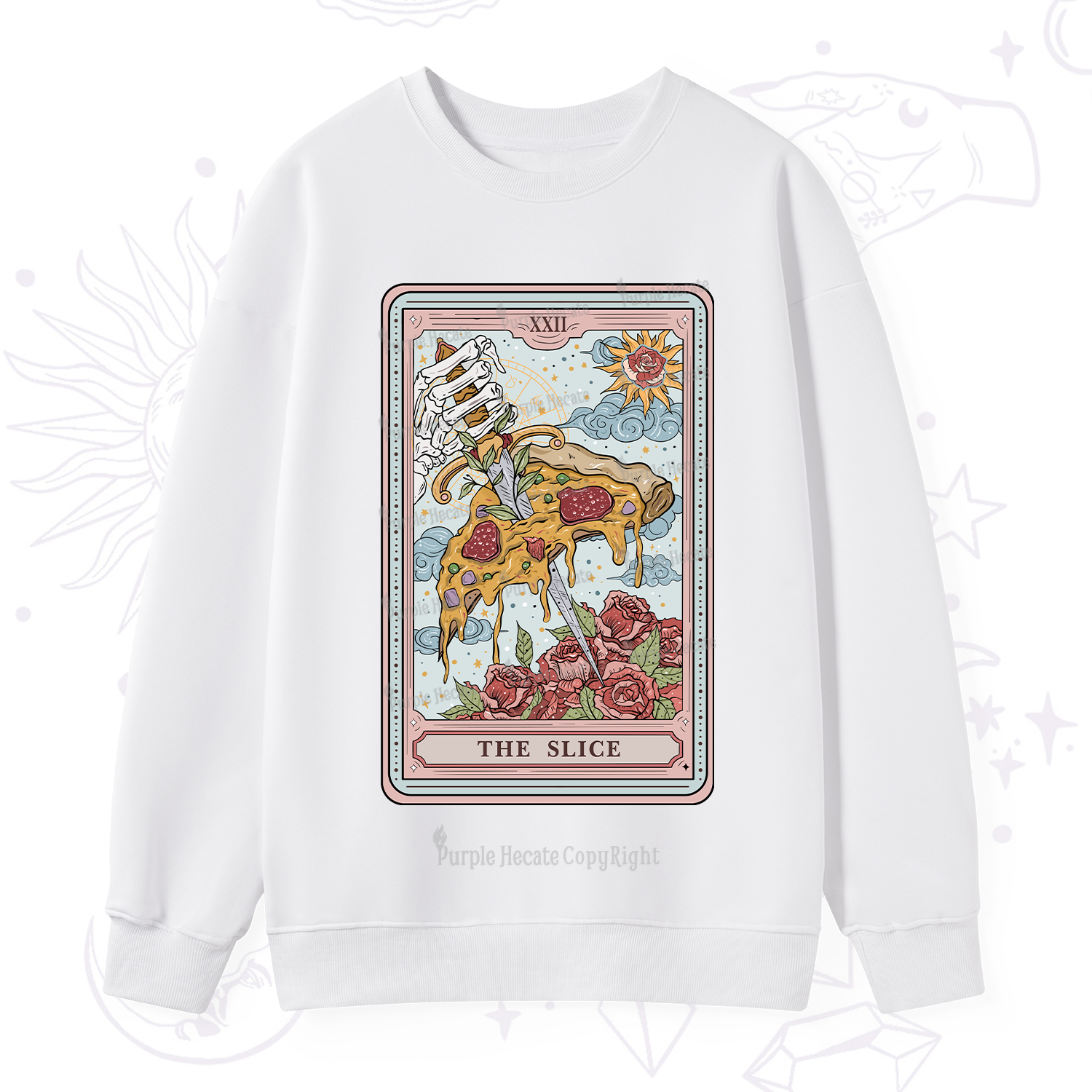 Purplehecate The Slice Tarot Sweatshirt