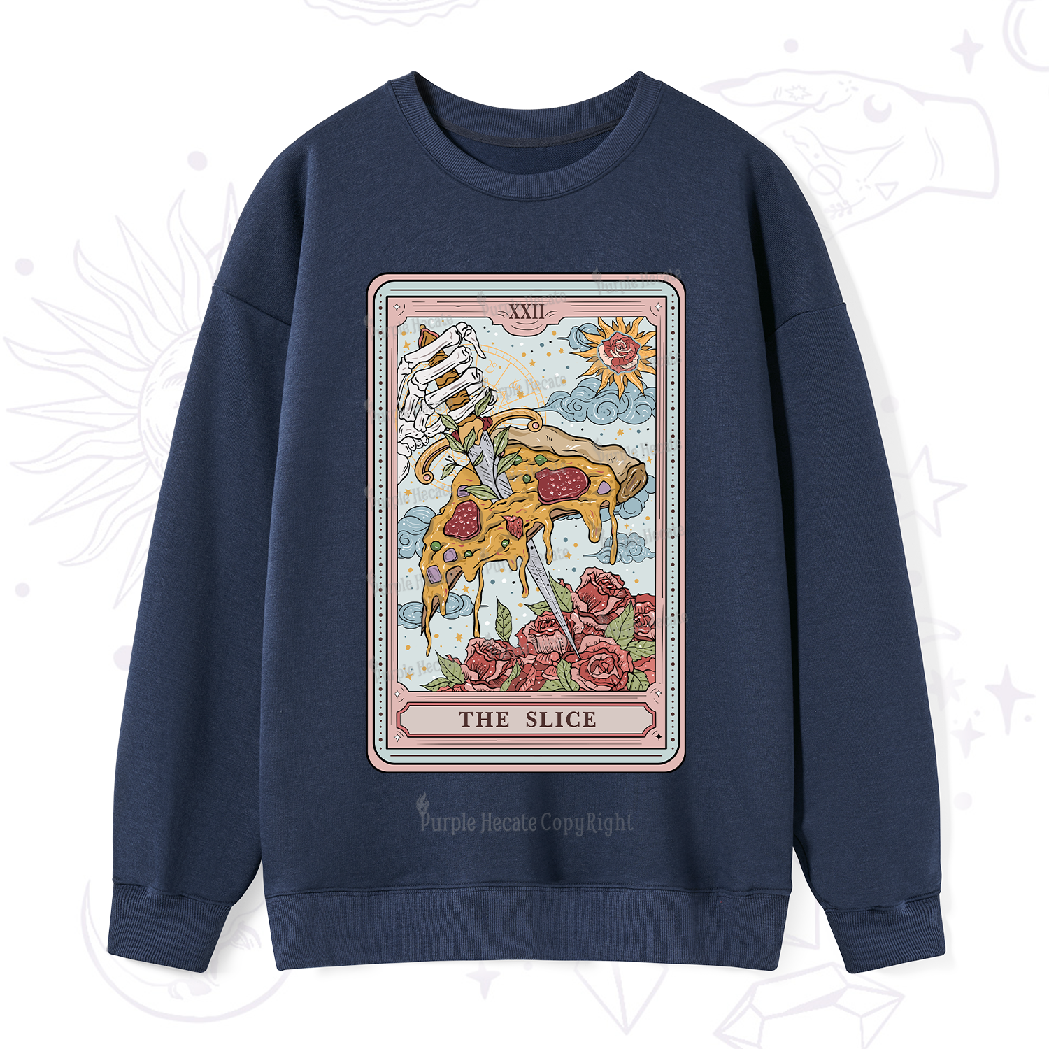 Purplehecate The Slice Tarot Sweatshirt
