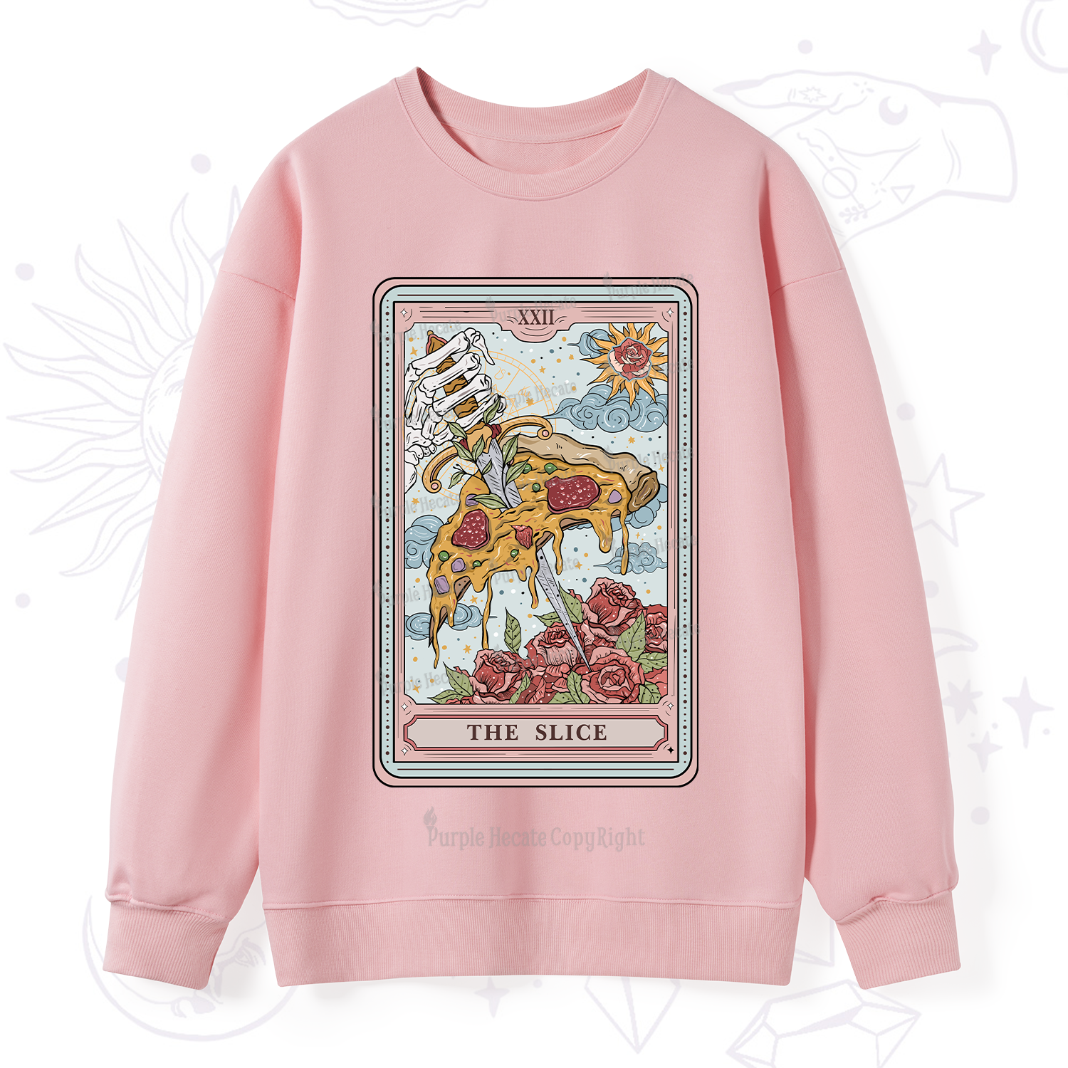 Purplehecate The Slice Tarot Sweatshirt