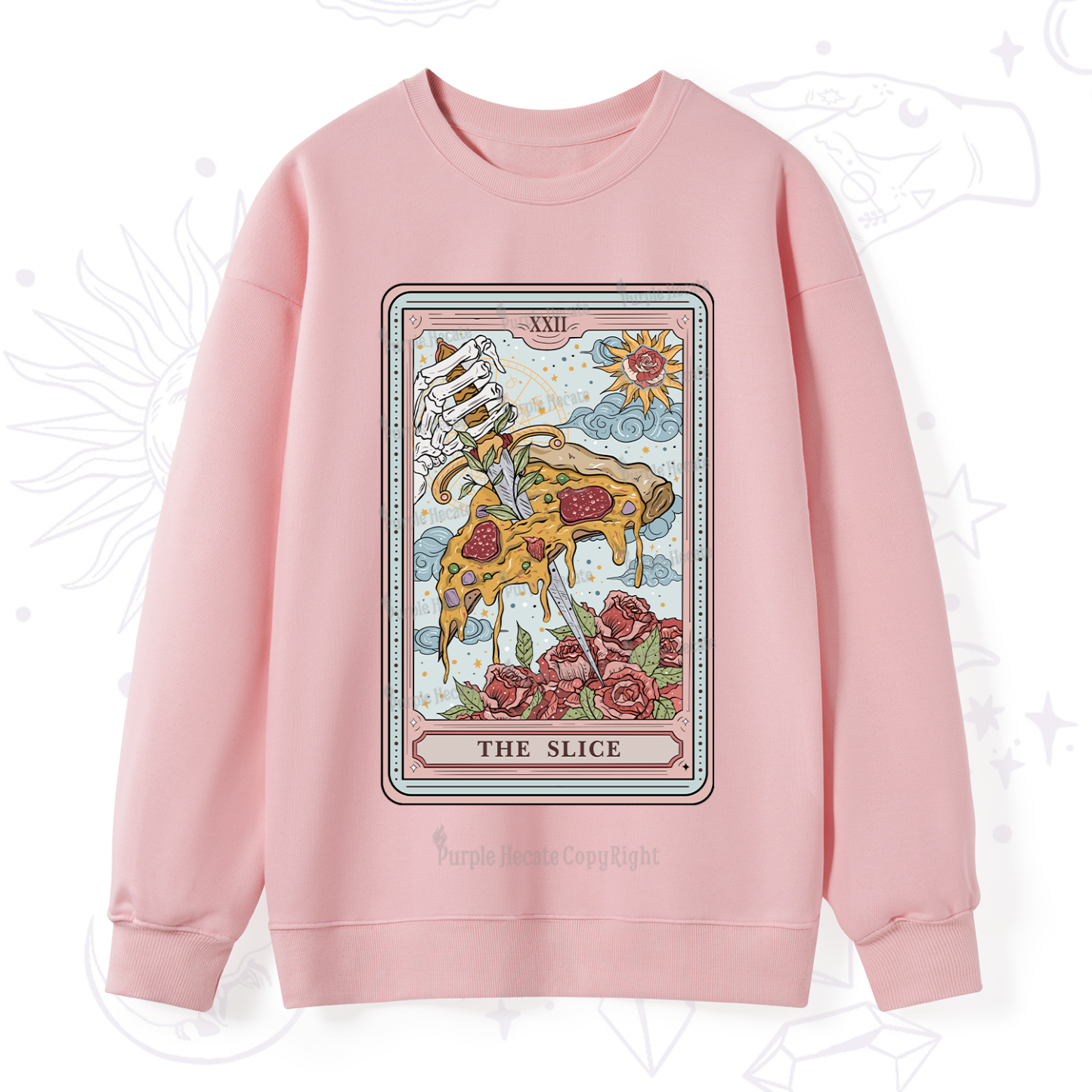 Purplehecate The Slice Tarot Sweatshirt
