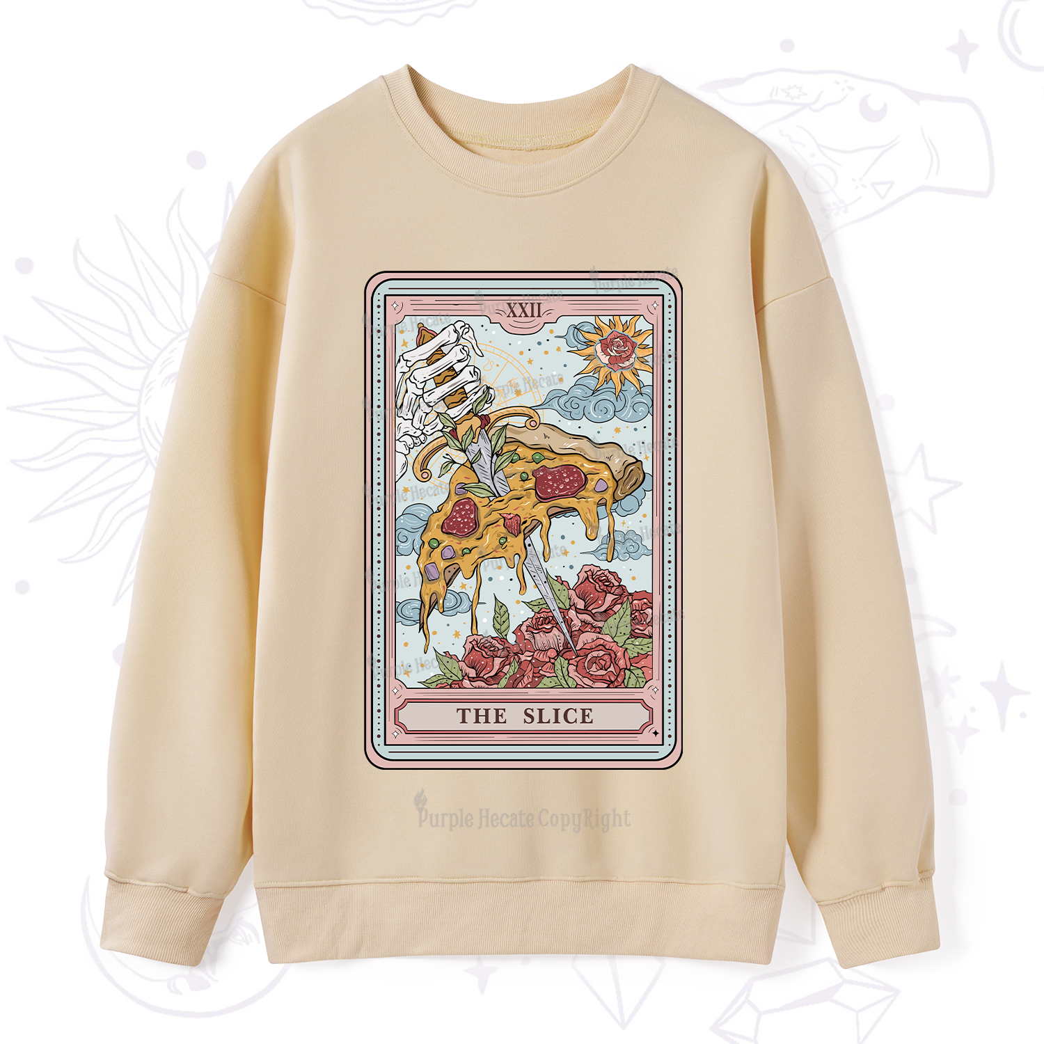 Purplehecate The Slice Tarot Sweatshirt