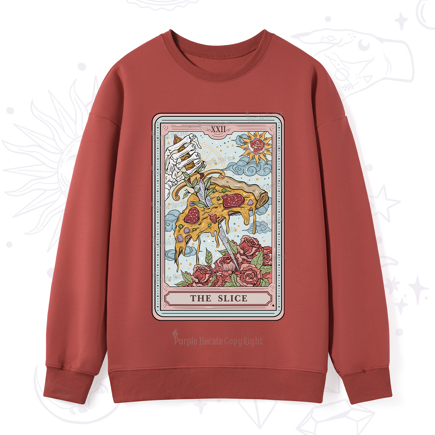 Purplehecate The Slice Tarot Sweatshirt