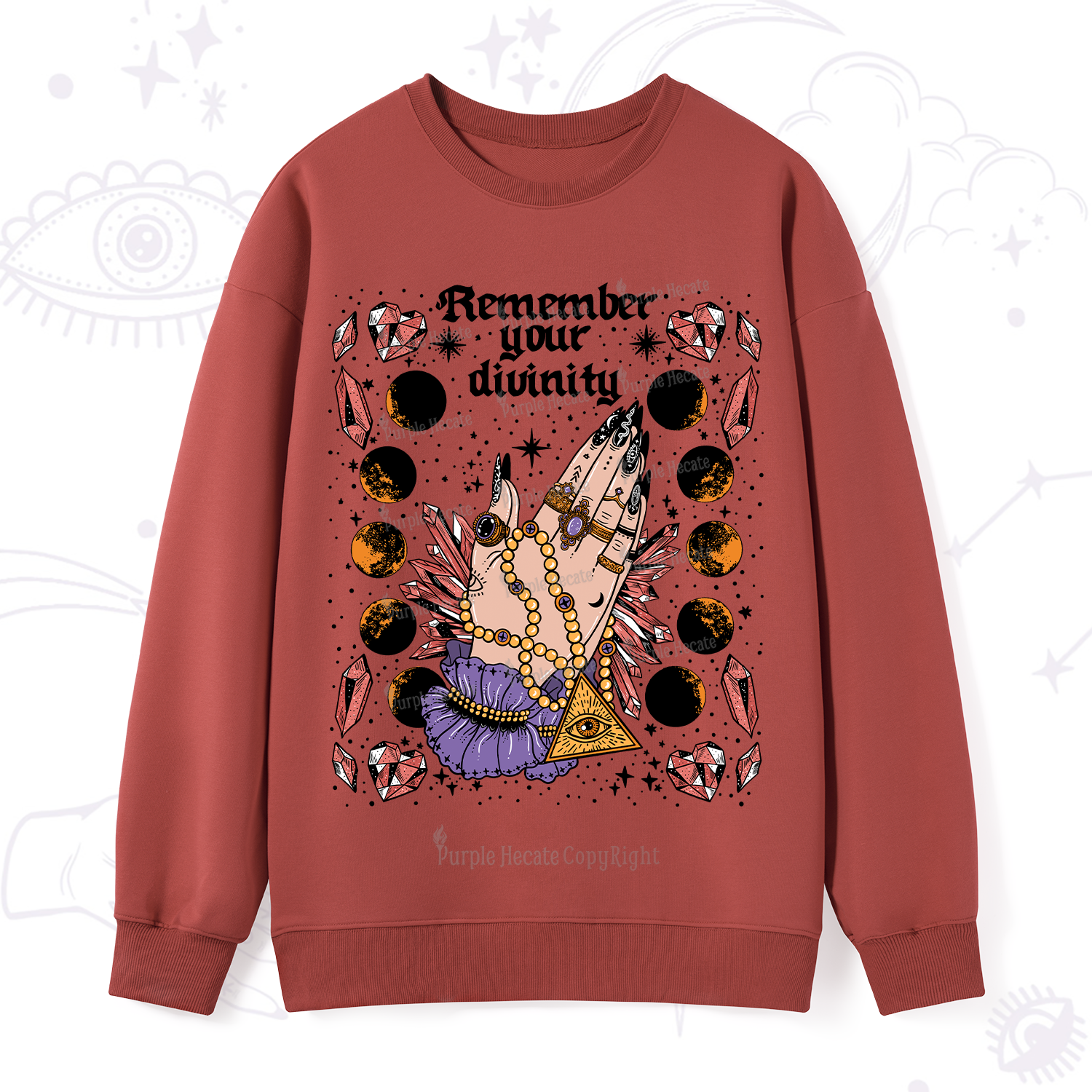 Purplehecate Remember Your Divinity Sweatshirt