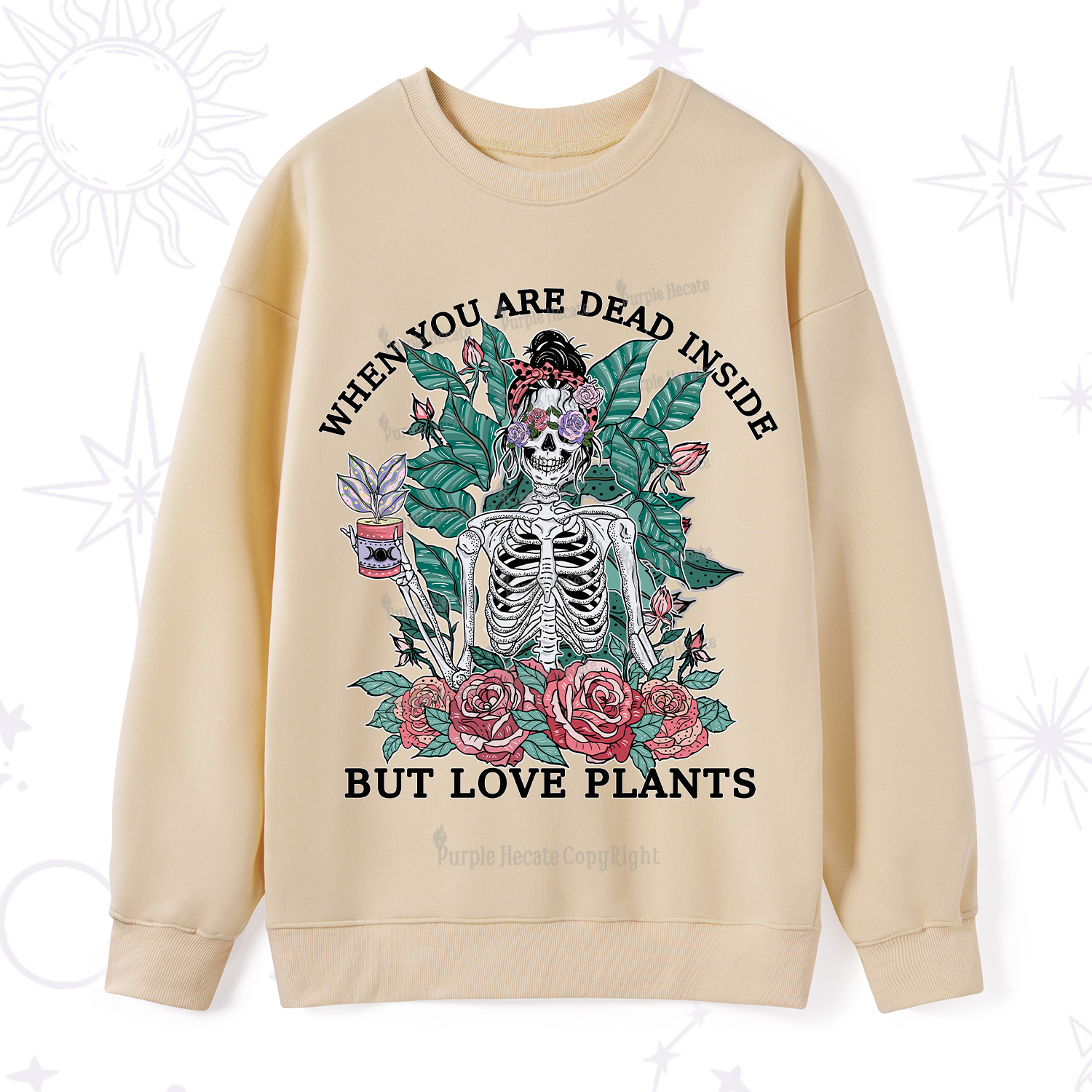 Purplehecate When You Dead Inside Sweatshirt