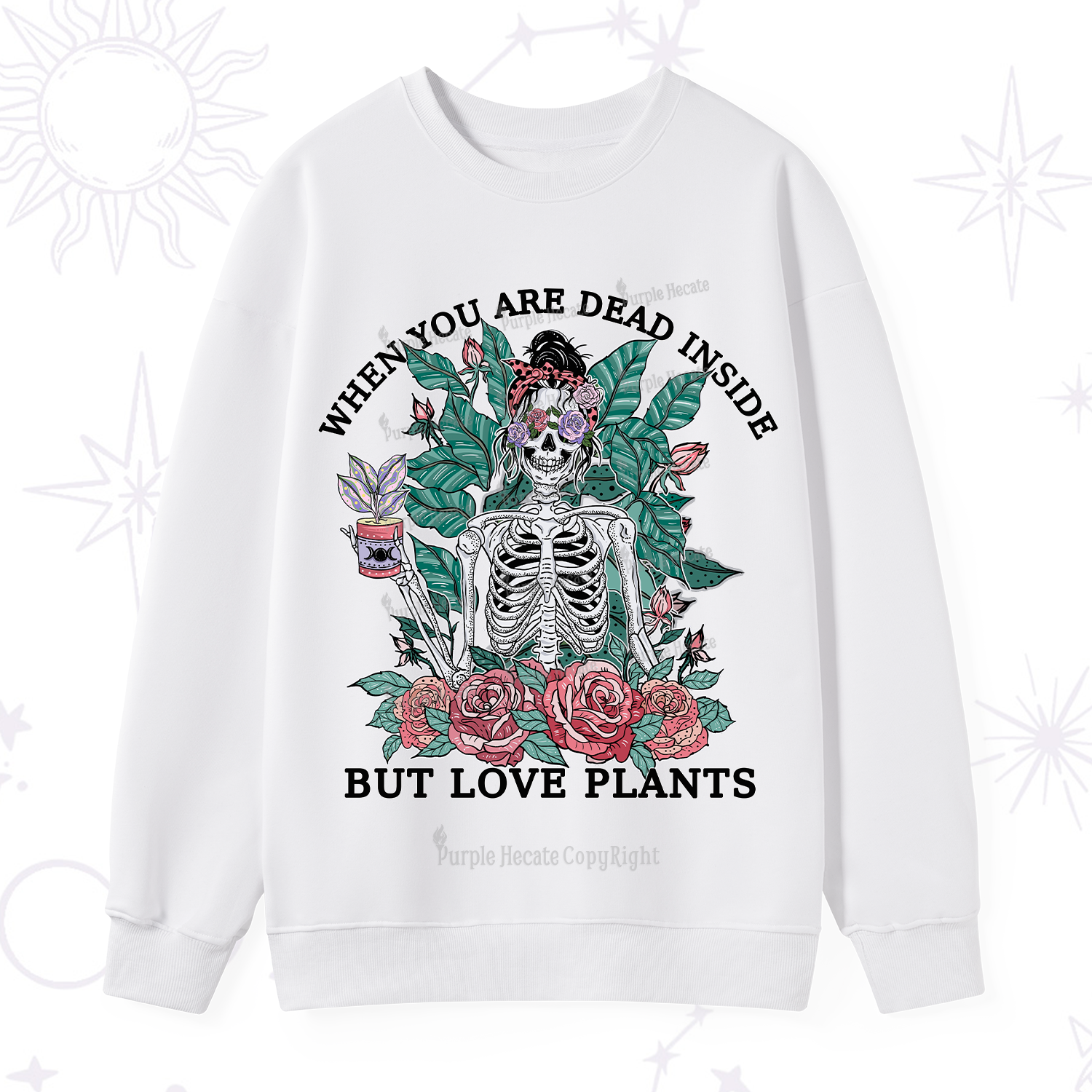 Purplehecate When You Dead Inside Sweatshirt