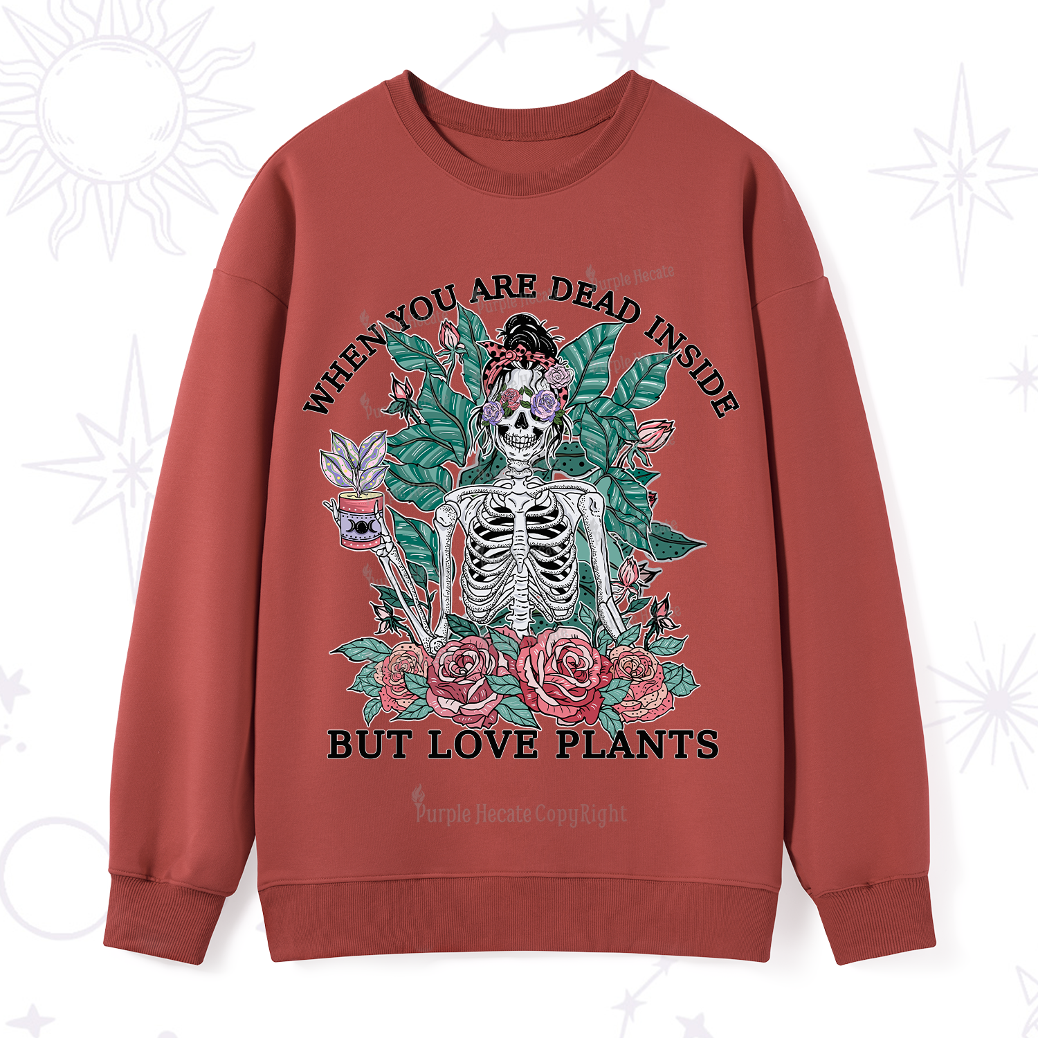 Purplehecate When You Dead Inside Sweatshirt