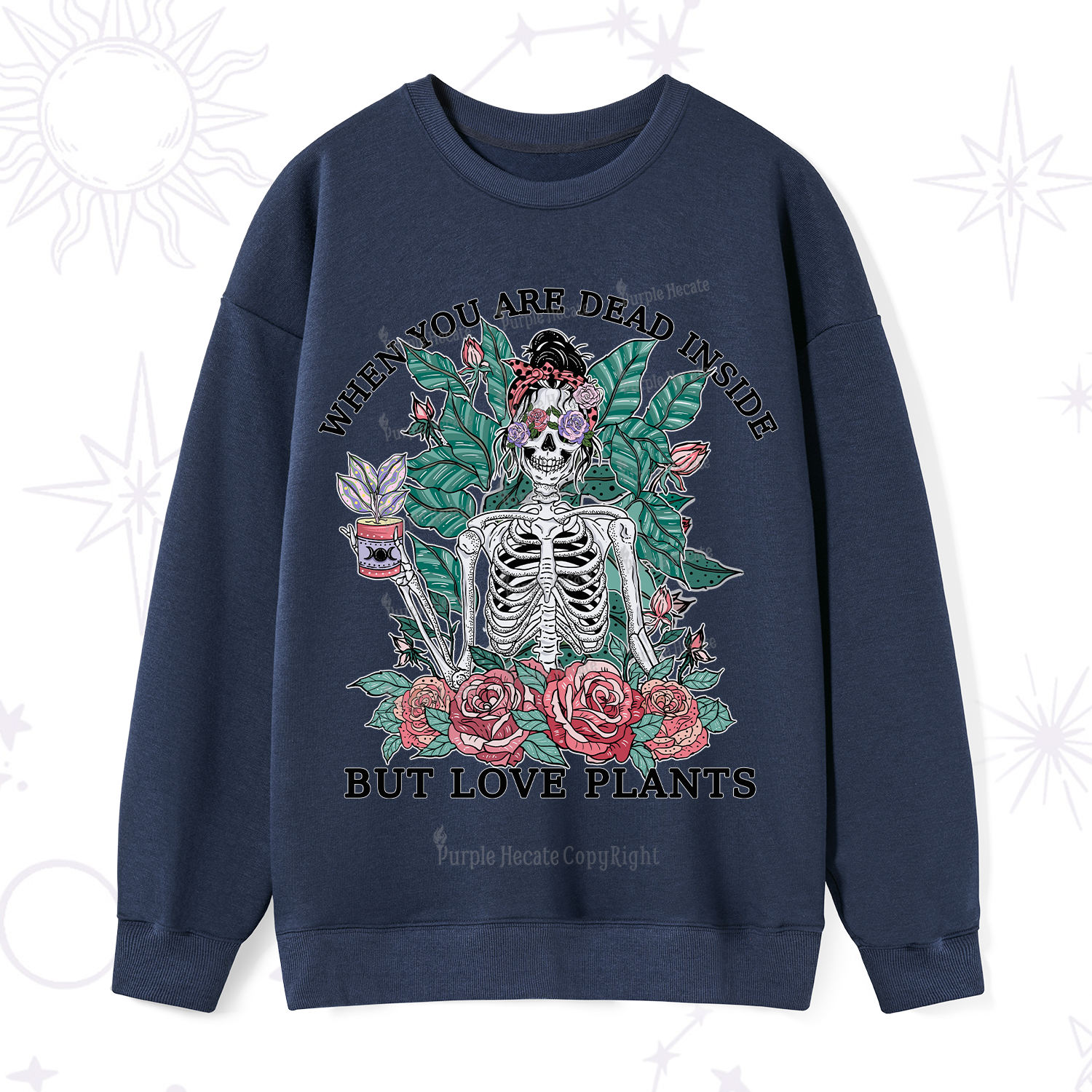 Purplehecate When You Dead Inside Sweatshirt
