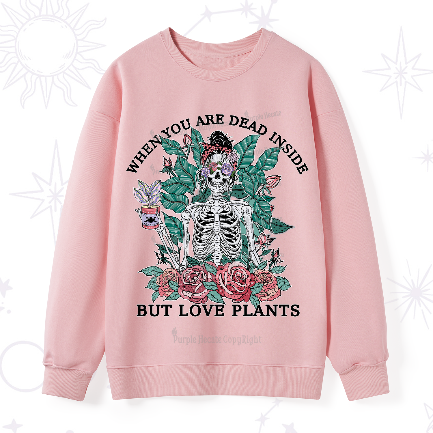 Purplehecate When You Dead Inside Sweatshirt