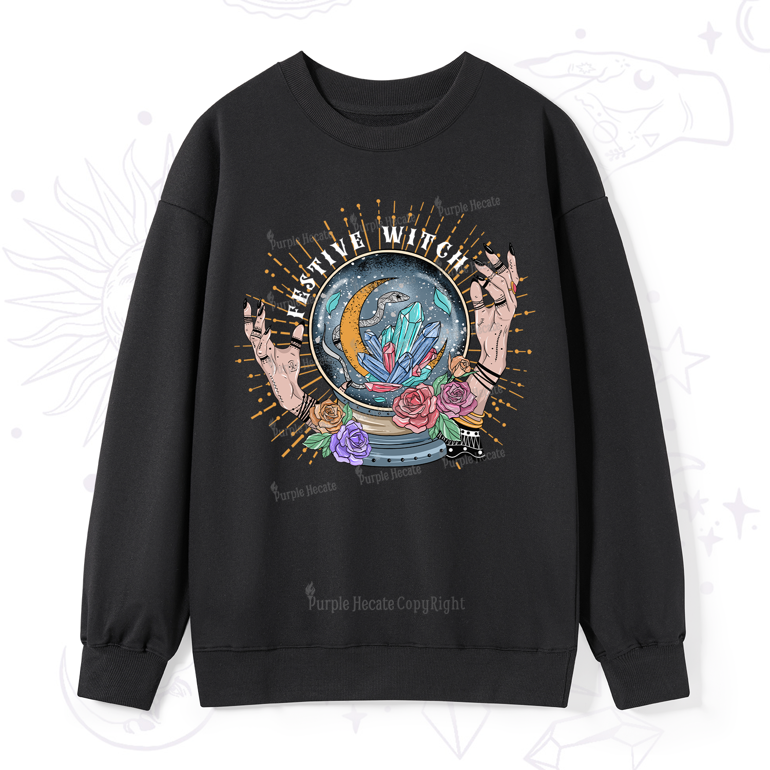 Purplehecate Festive Witch Sweatshirt