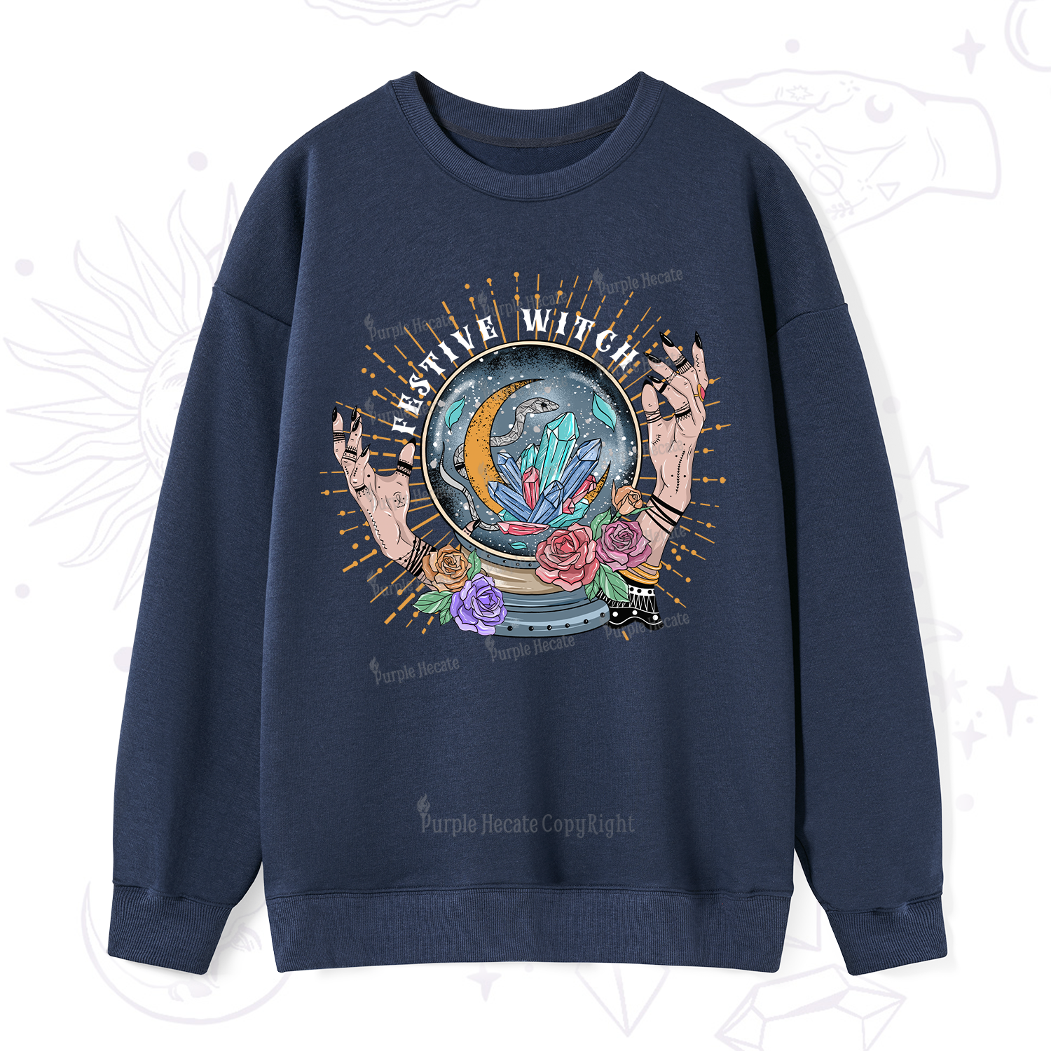 Purplehecate Festive Witch Sweatshirt