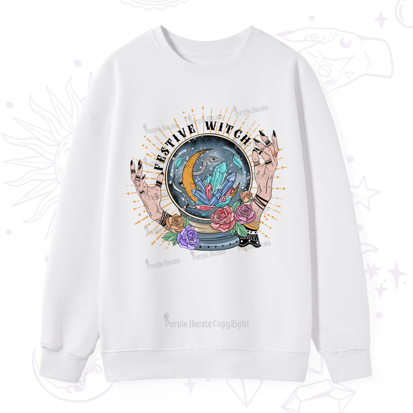 Purplehecate Festive Witch Sweatshirt