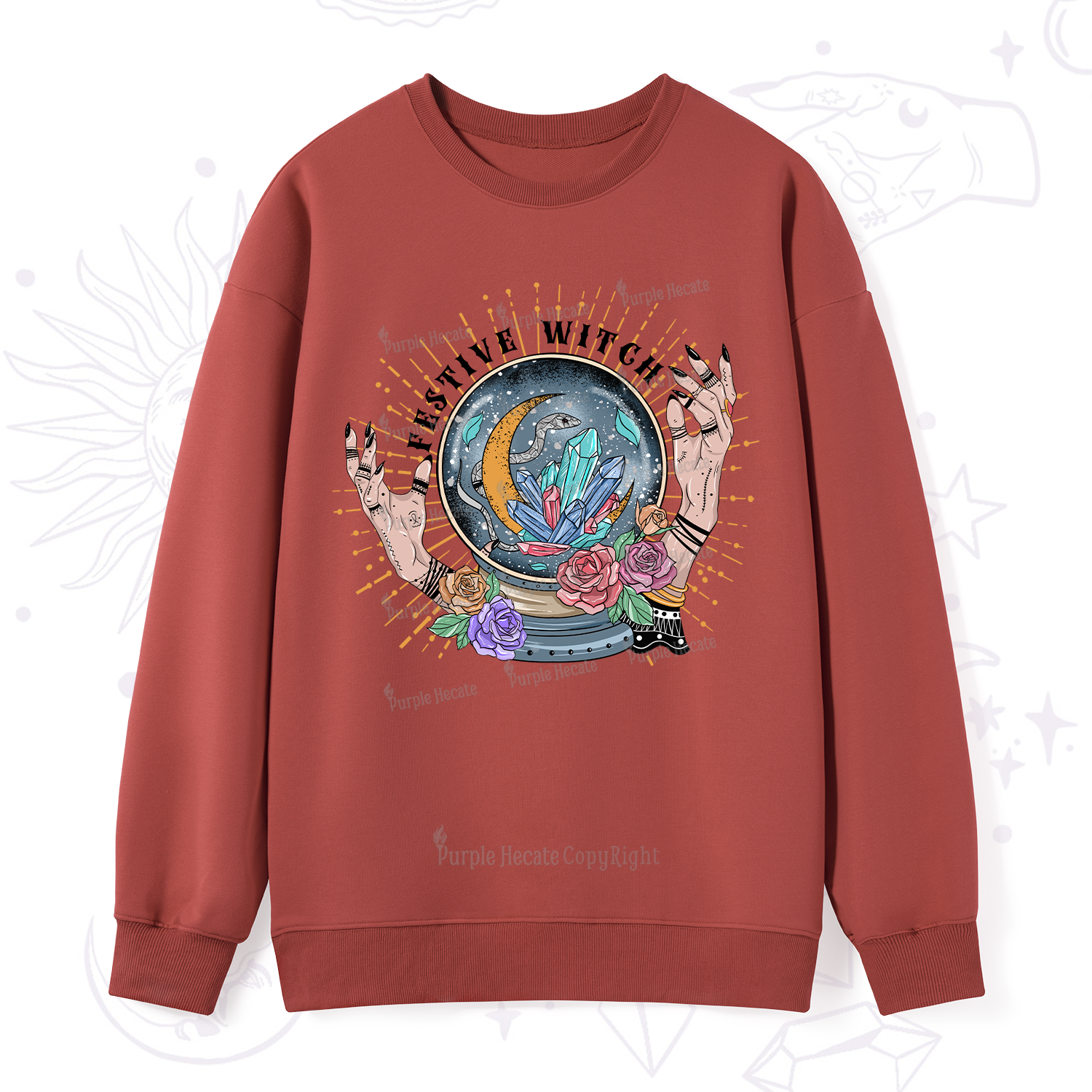 Purplehecate Festive Witch Sweatshirt