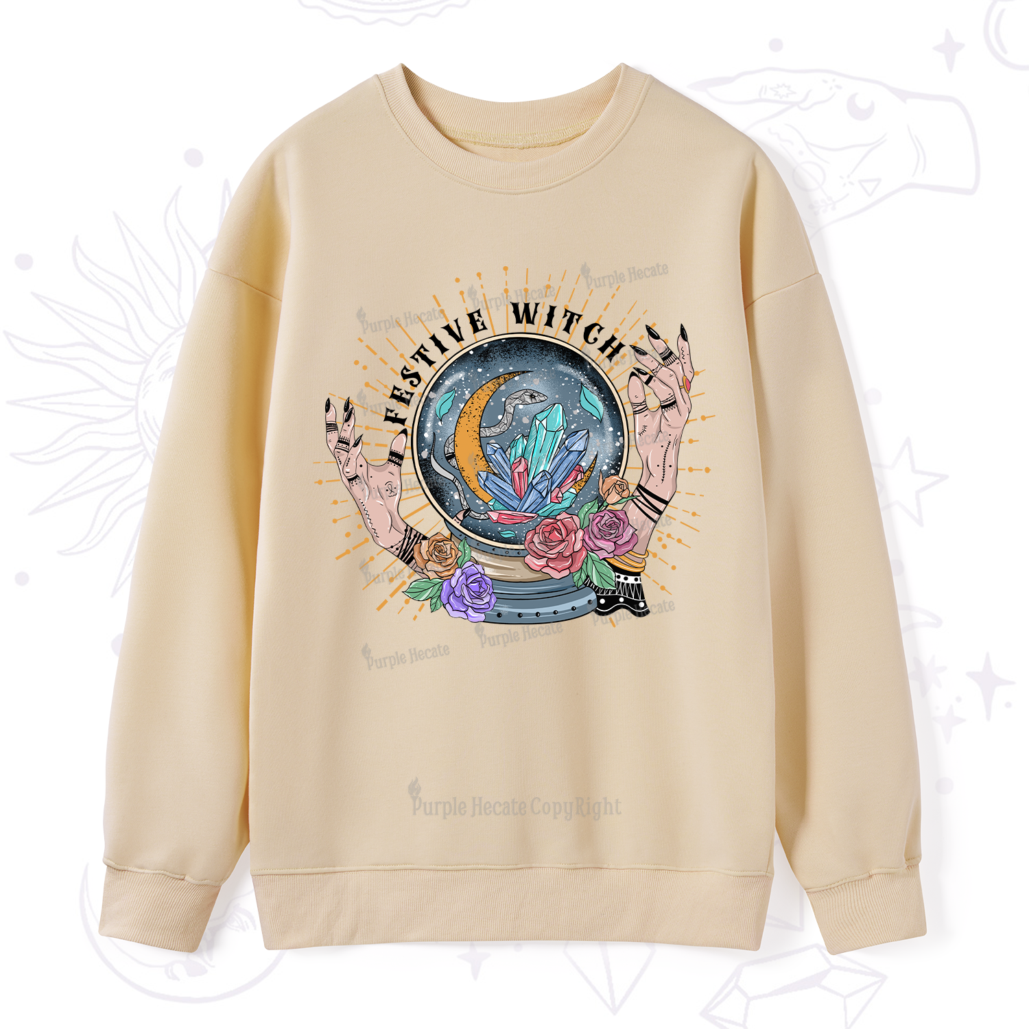 Purplehecate Festive Witch Sweatshirt