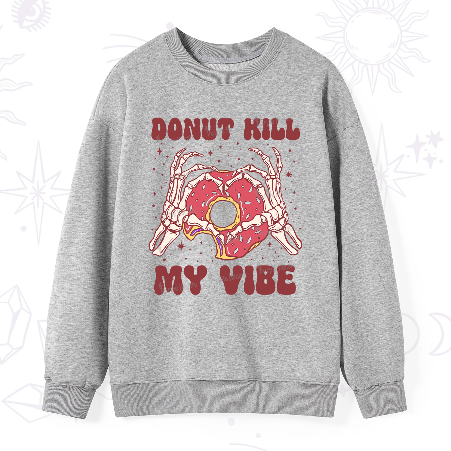 Purplehecate Donut Kill My Vibe Sweatshirt