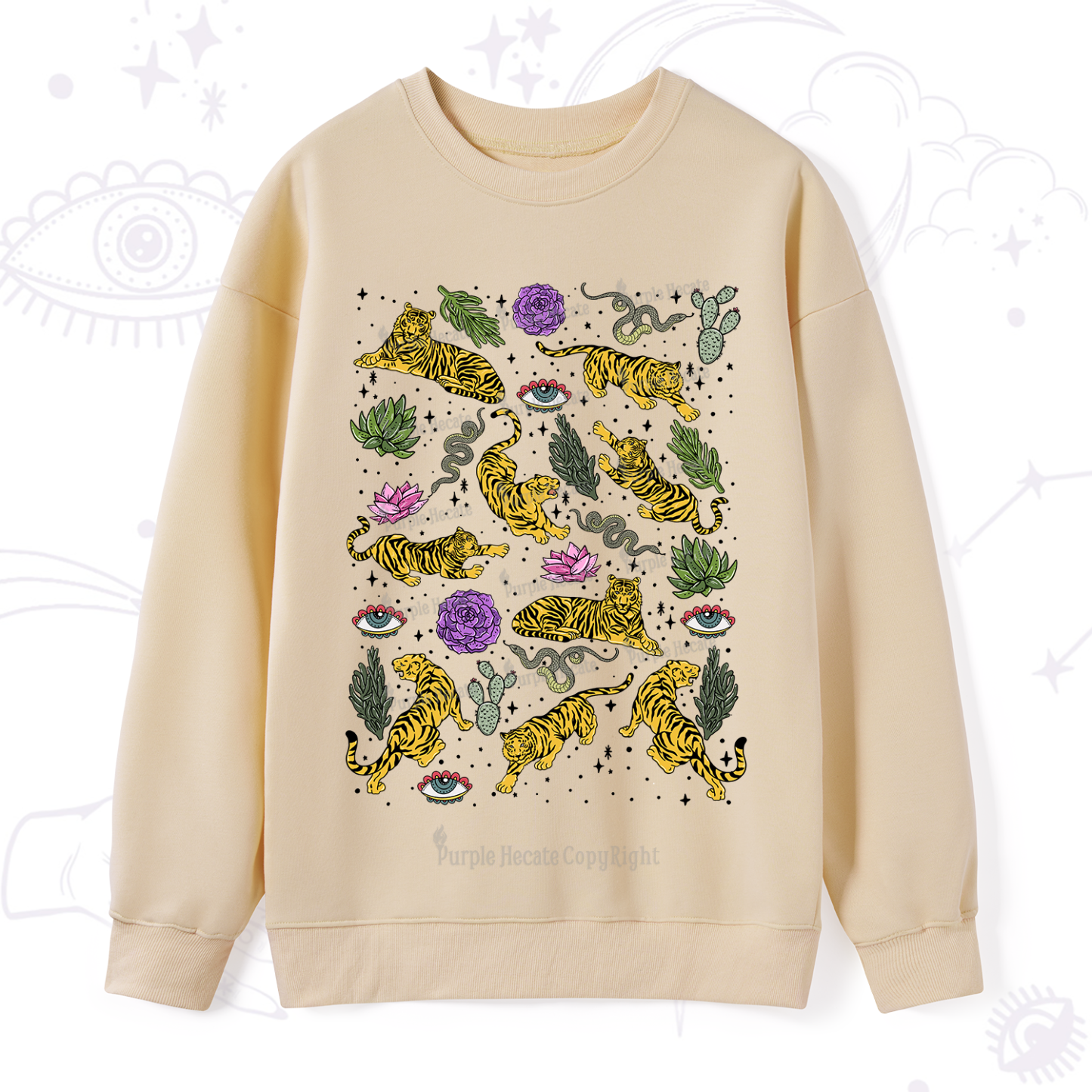 Purplehecate Desert Tiger Sweatshirt