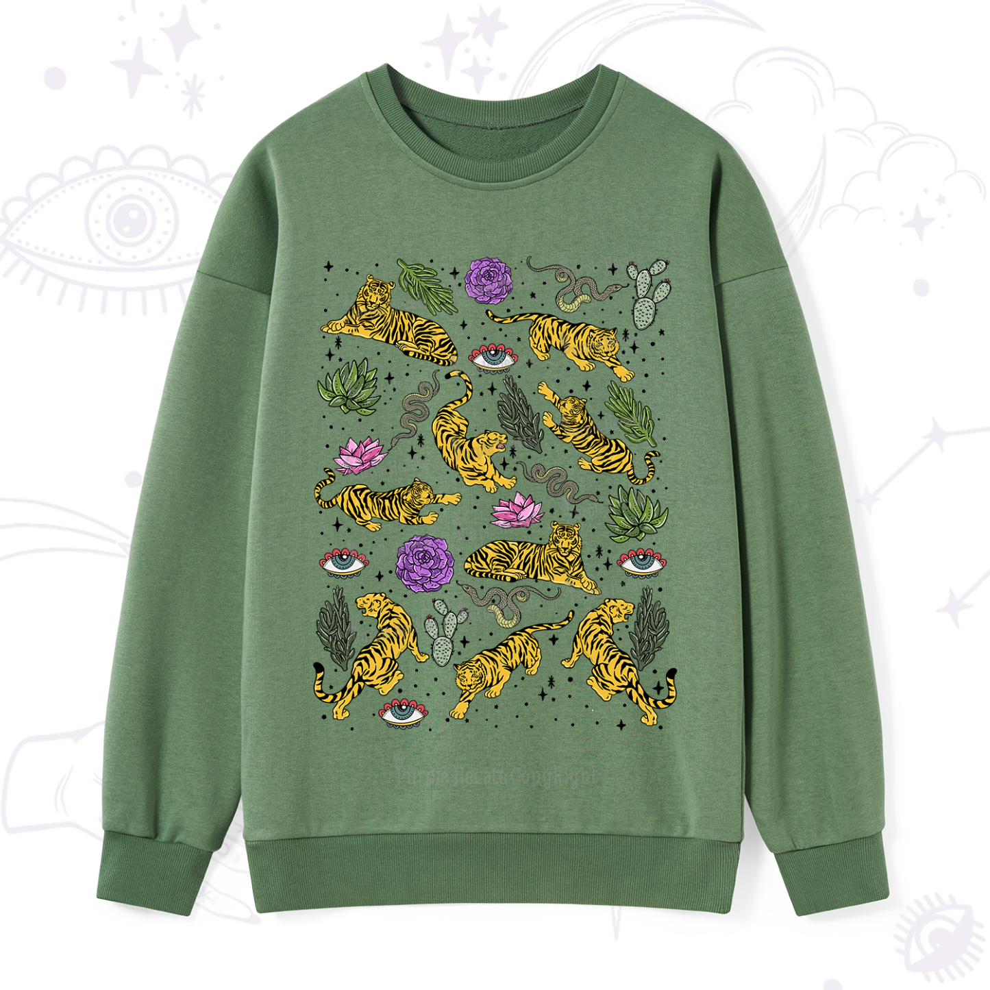 Purplehecate Desert Tiger Sweatshirt