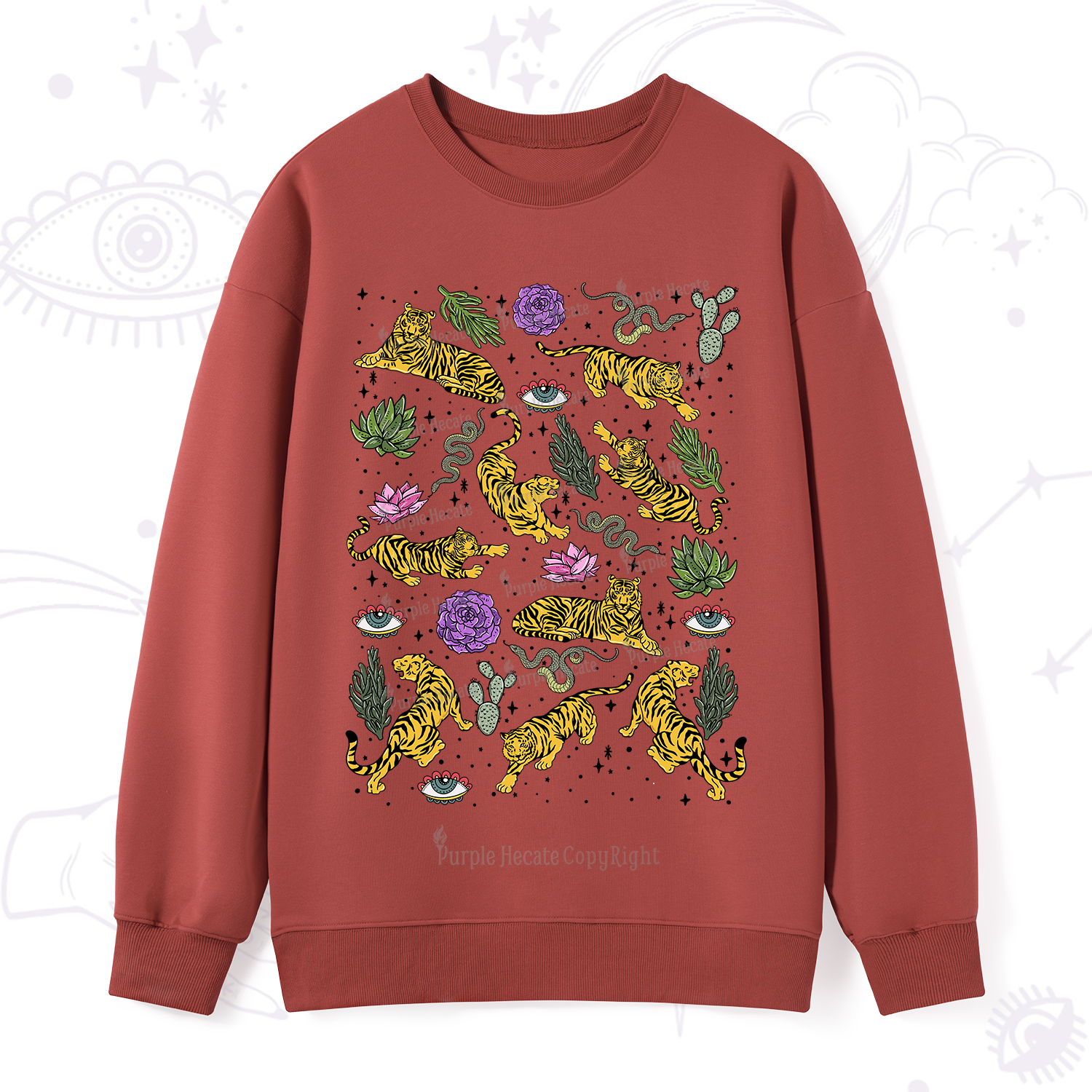 Purplehecate Desert Tiger Sweatshirt