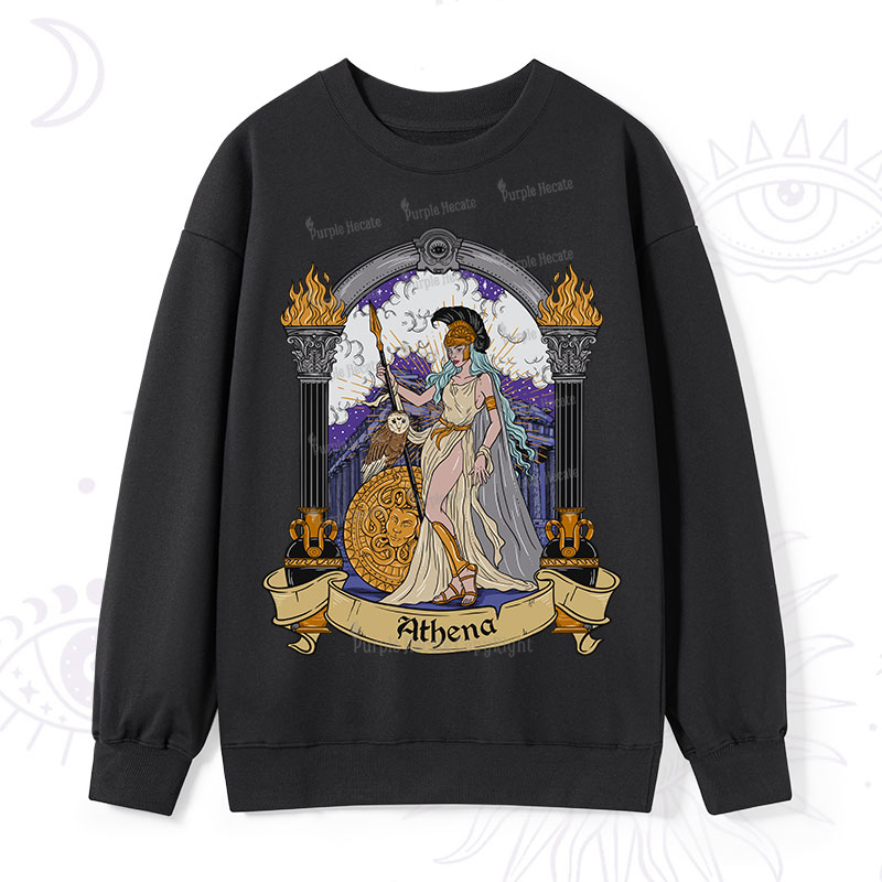 Purplehecate The Wise Goddess Athena Sweatshirt