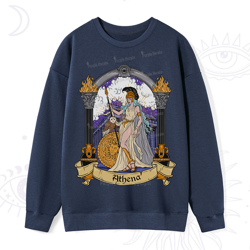 Purplehecate The Wise Goddess Athena Sweatshirt