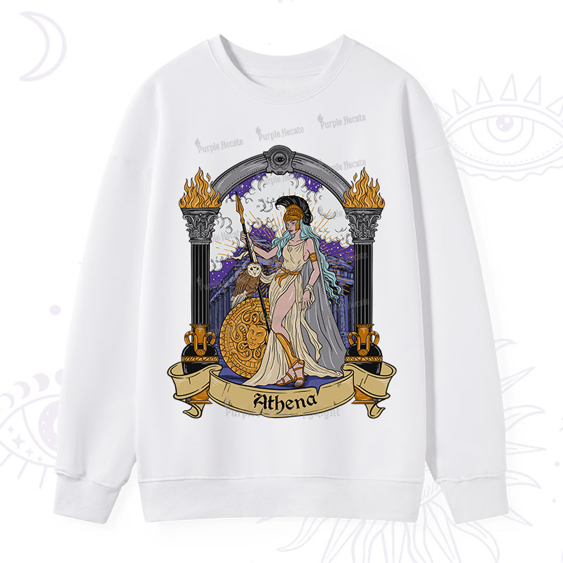Purplehecate The Wise Goddess Athena Sweatshirt