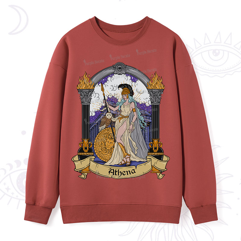 Purplehecate The Wise Goddess Athena Sweatshirt