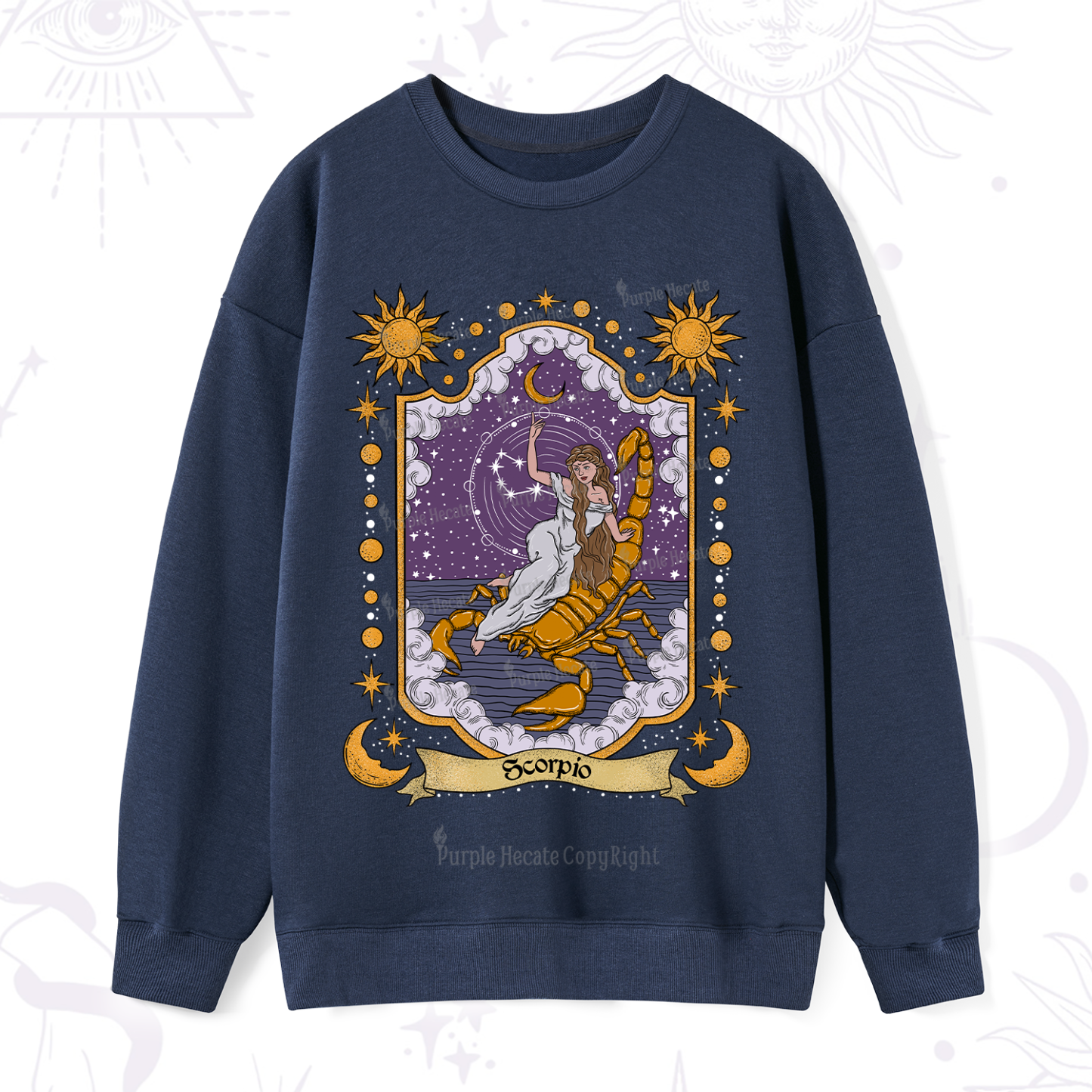 Purplehecate Scorpio Zodiac Sweatshirt