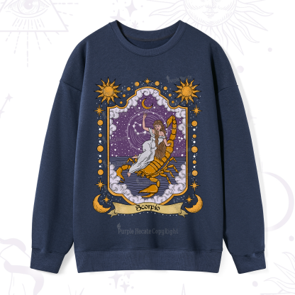 Purplehecate Scorpio Zodiac Sweatshirt