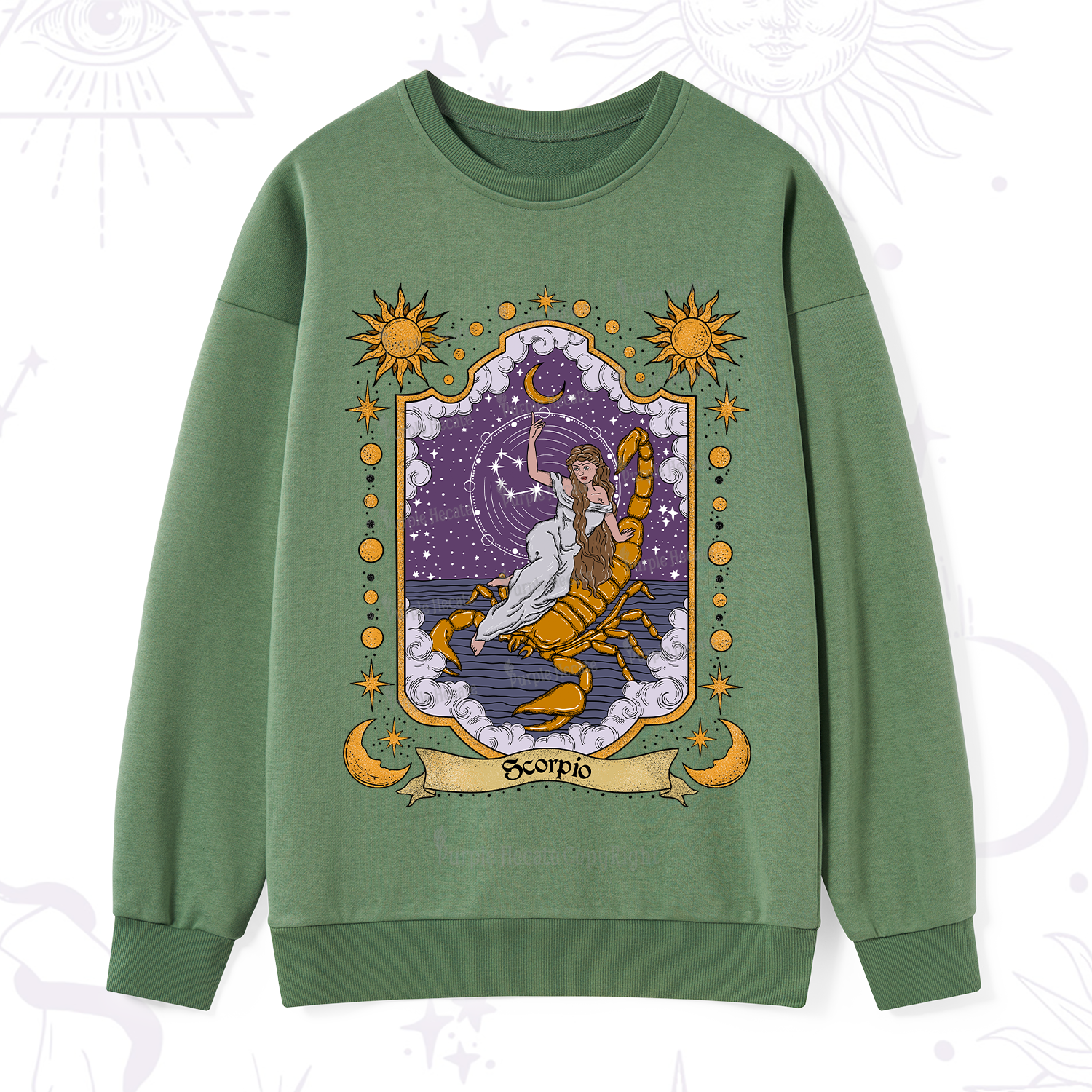 Purplehecate Scorpio Zodiac Sweatshirt