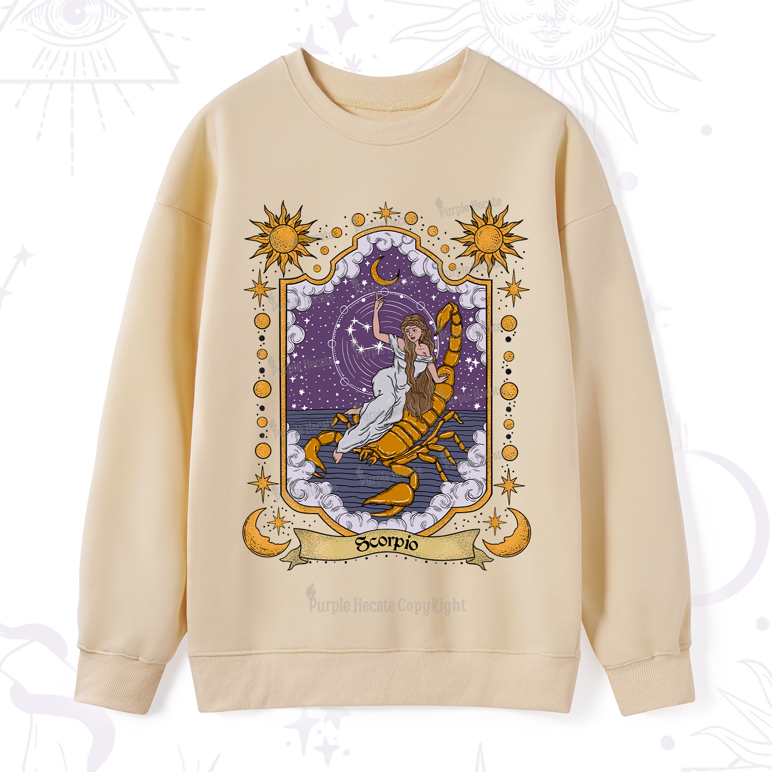 Purplehecate Scorpio Zodiac Sweatshirt