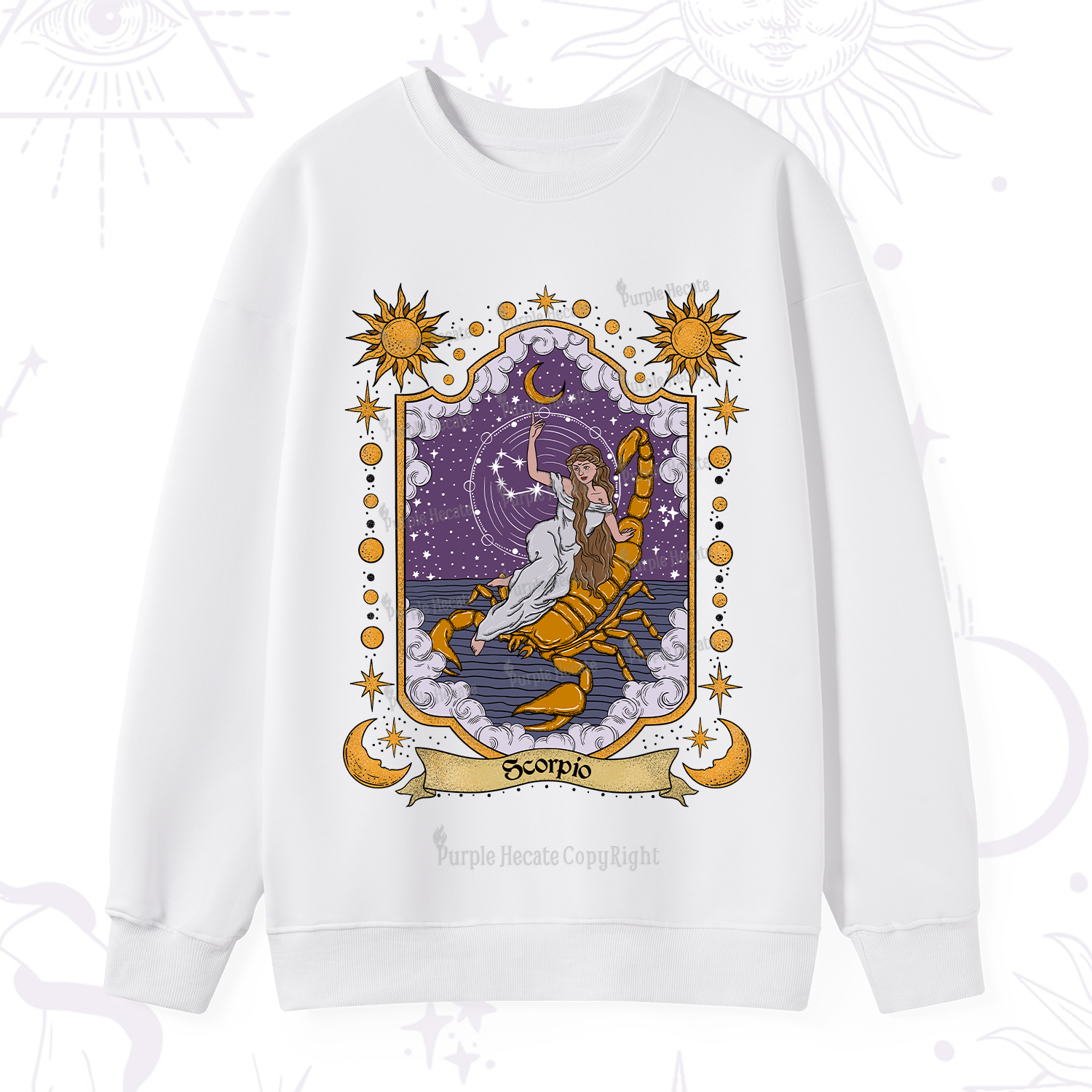 Purplehecate Scorpio Zodiac Sweatshirt