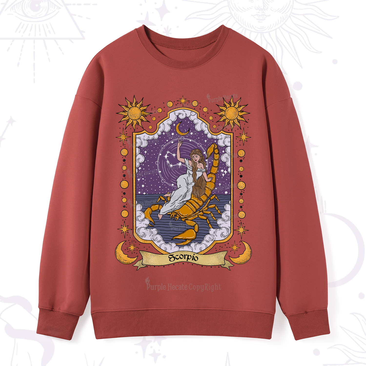 Purplehecate Scorpio Zodiac Sweatshirt
