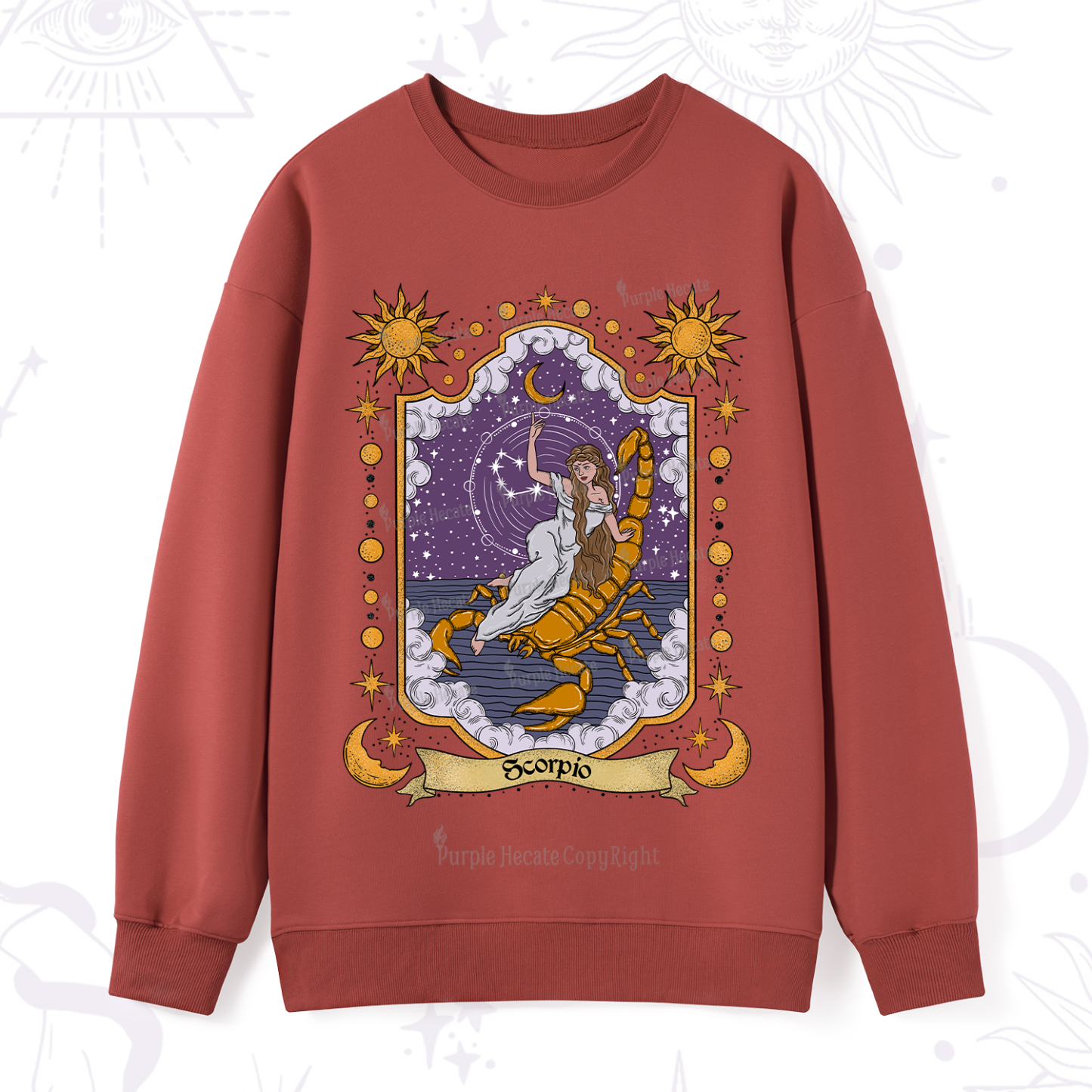 Purplehecate Scorpio Zodiac Sweatshirt