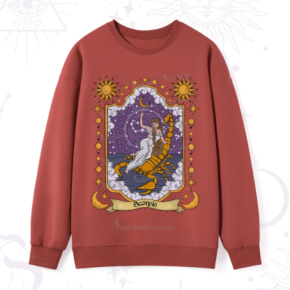Purplehecate Scorpio Zodiac Sweatshirt