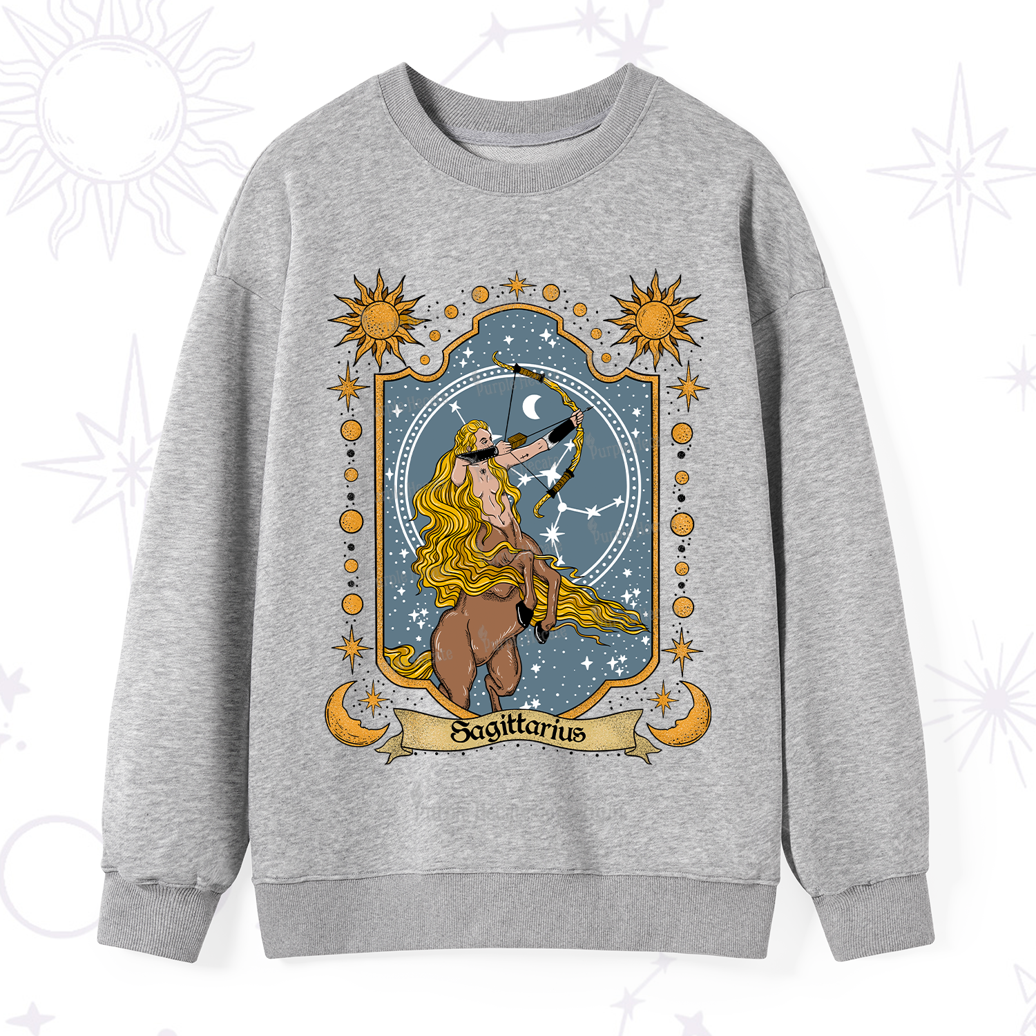 Purplehecate Sagittarius Zodiac Sweatshirt